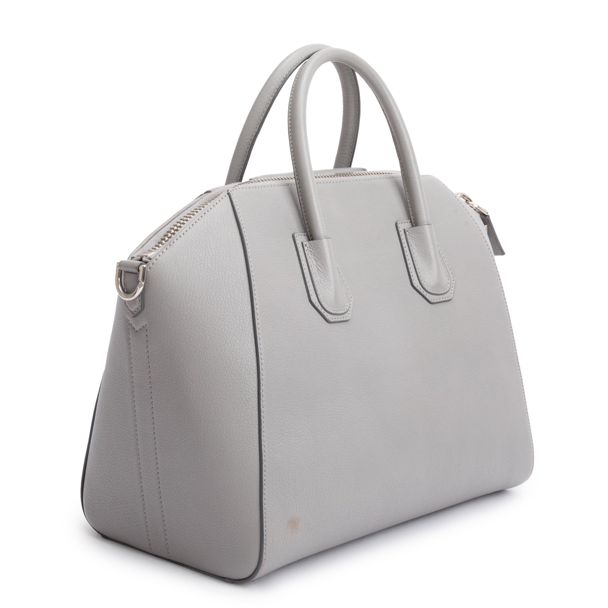 Givenchy Grey Leather Medium Antigona Satchel