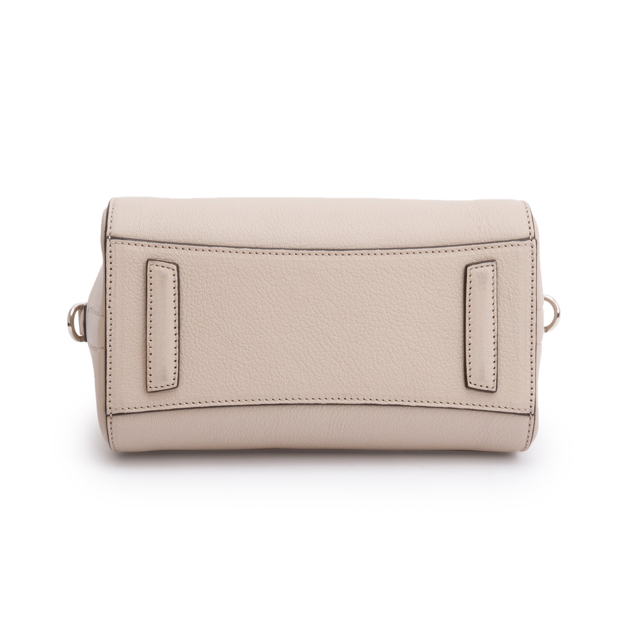 Givenchy Neutral Calfskin Leather Mini Antigona Bag w/ Strap