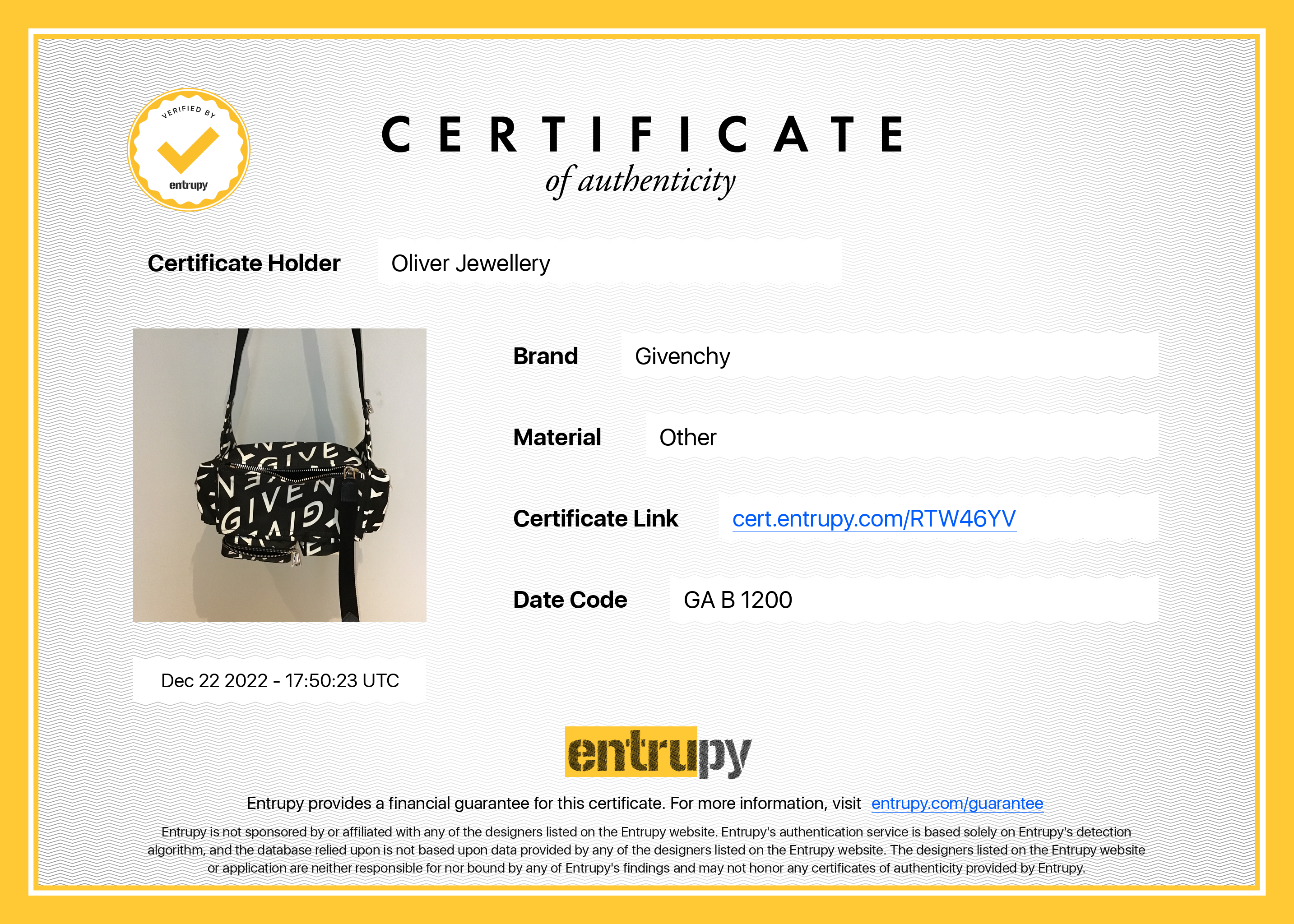 Givenchy Nylon All-Over Logo Belt Bag