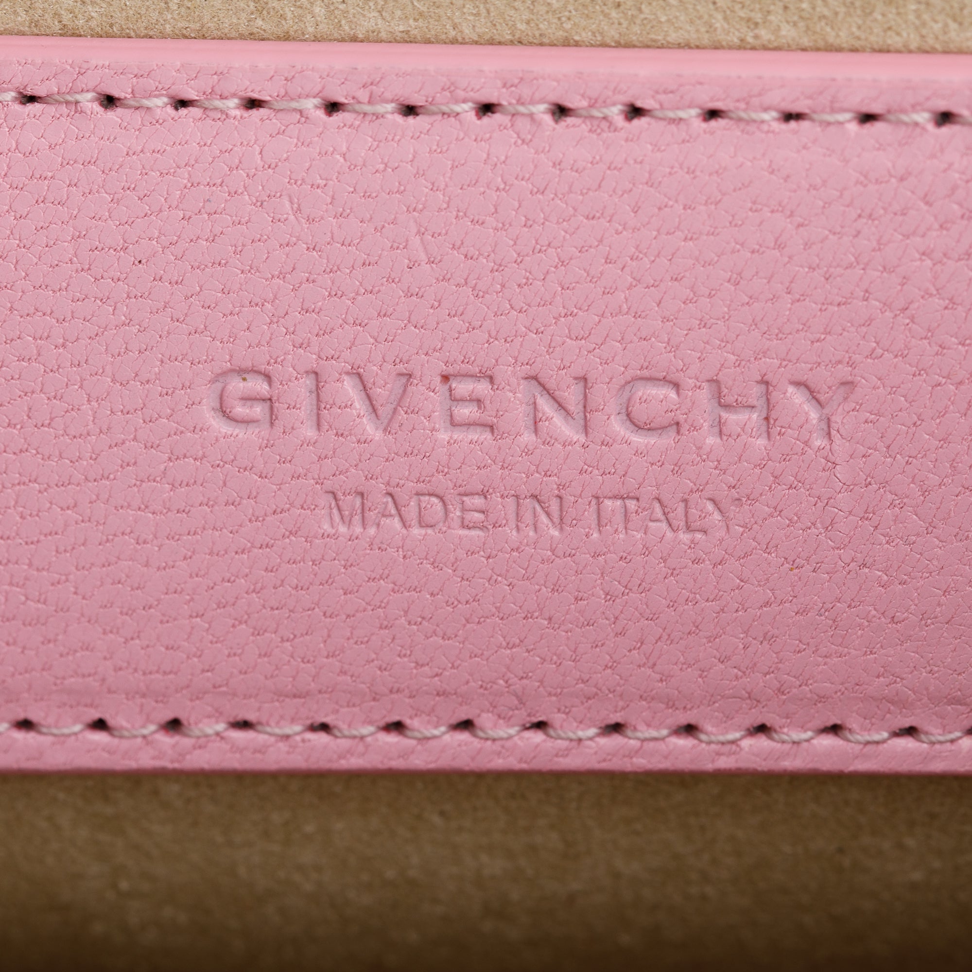 Givenchy Pink Quilted Calfskin Leather Small GV3 Crossbody Bag w/ Strap