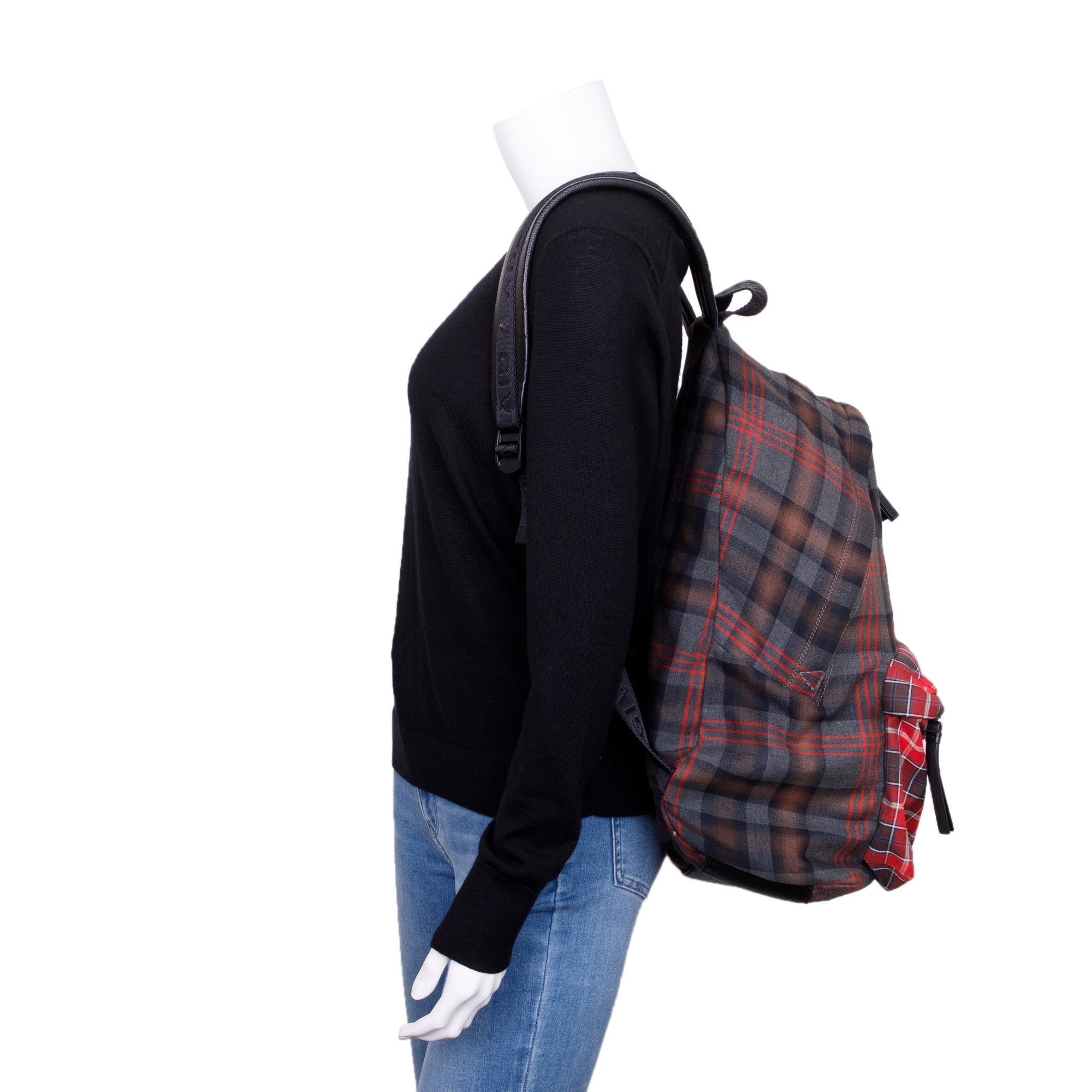 Givenchy Plaid Backpack