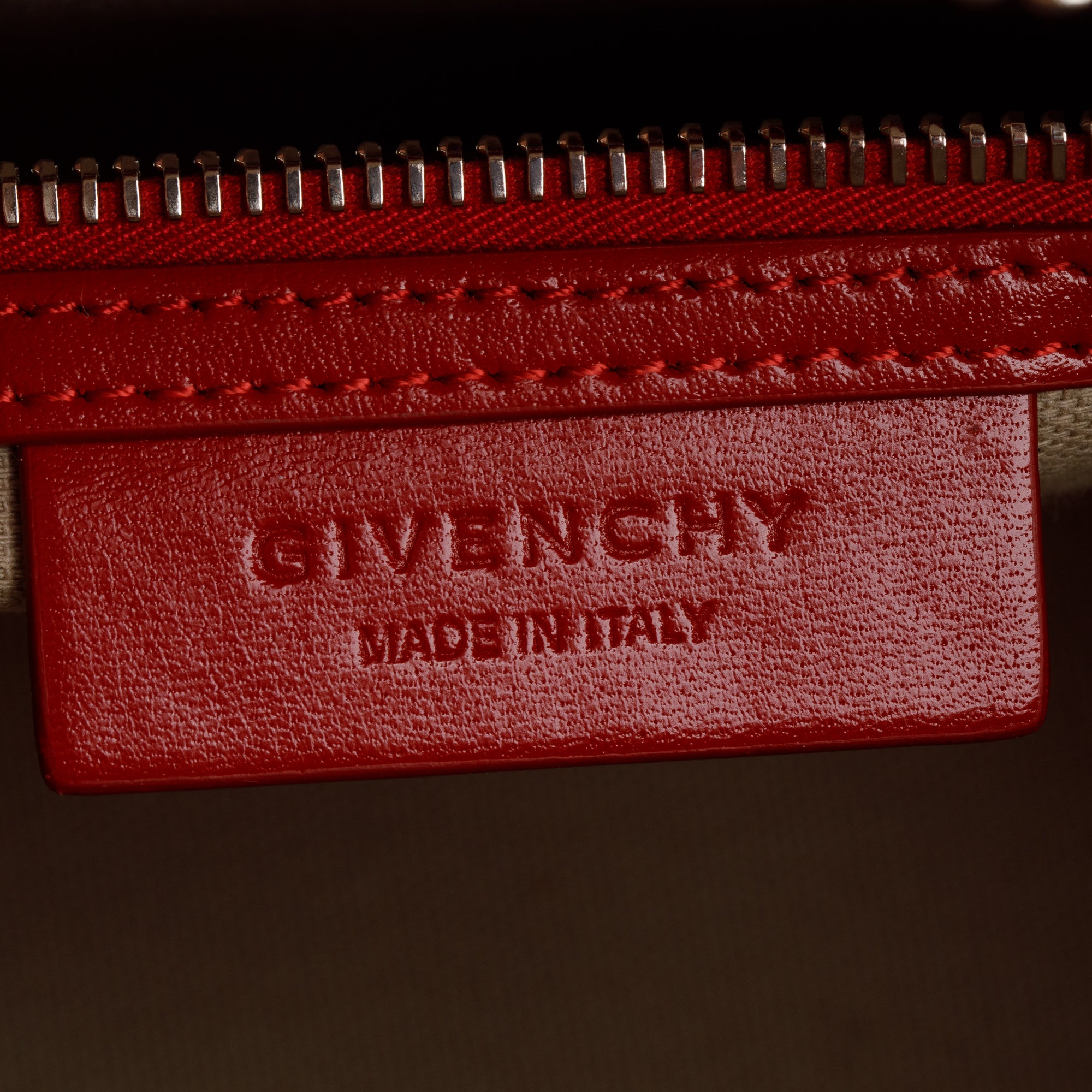 Givenchy Red Box Leather Mini Antigona Bag w/ Strap