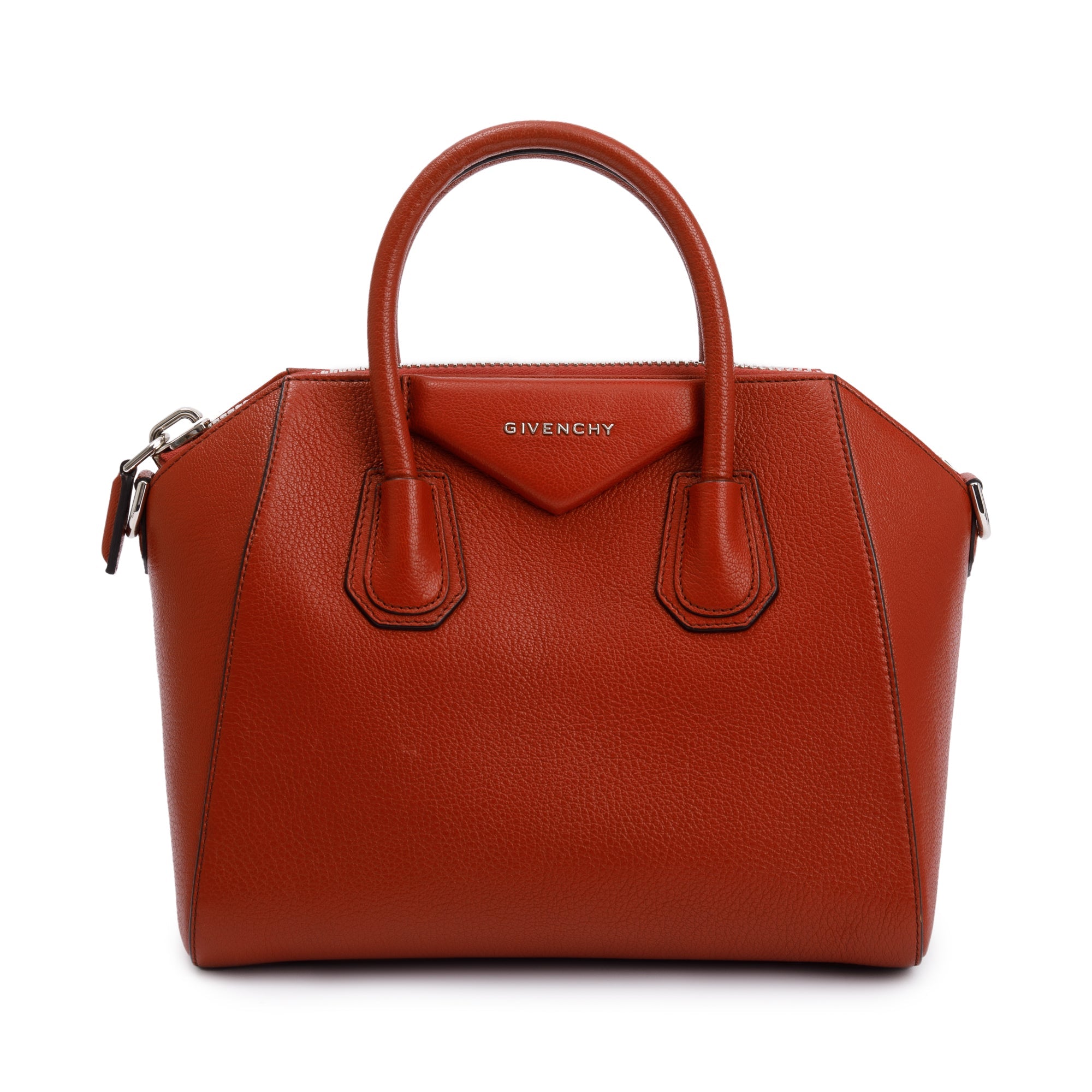 Givenchy Red Sugar Goatskin Leather Small Antigona Bag