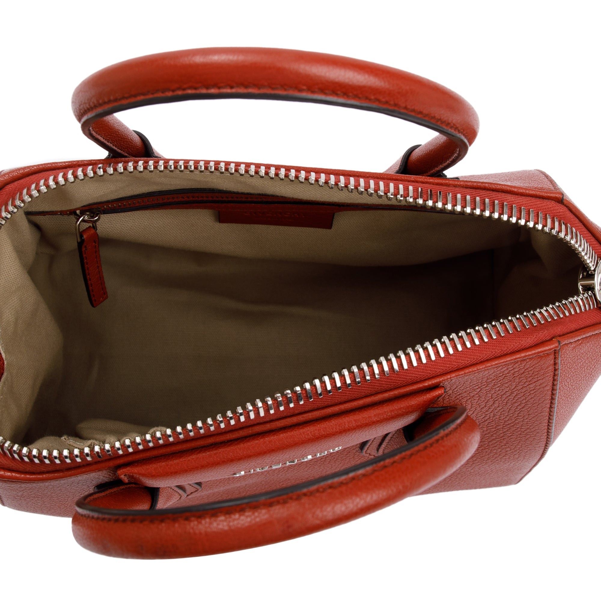 Givenchy Red Sugar Goatskin Leather Small Antigona Bag