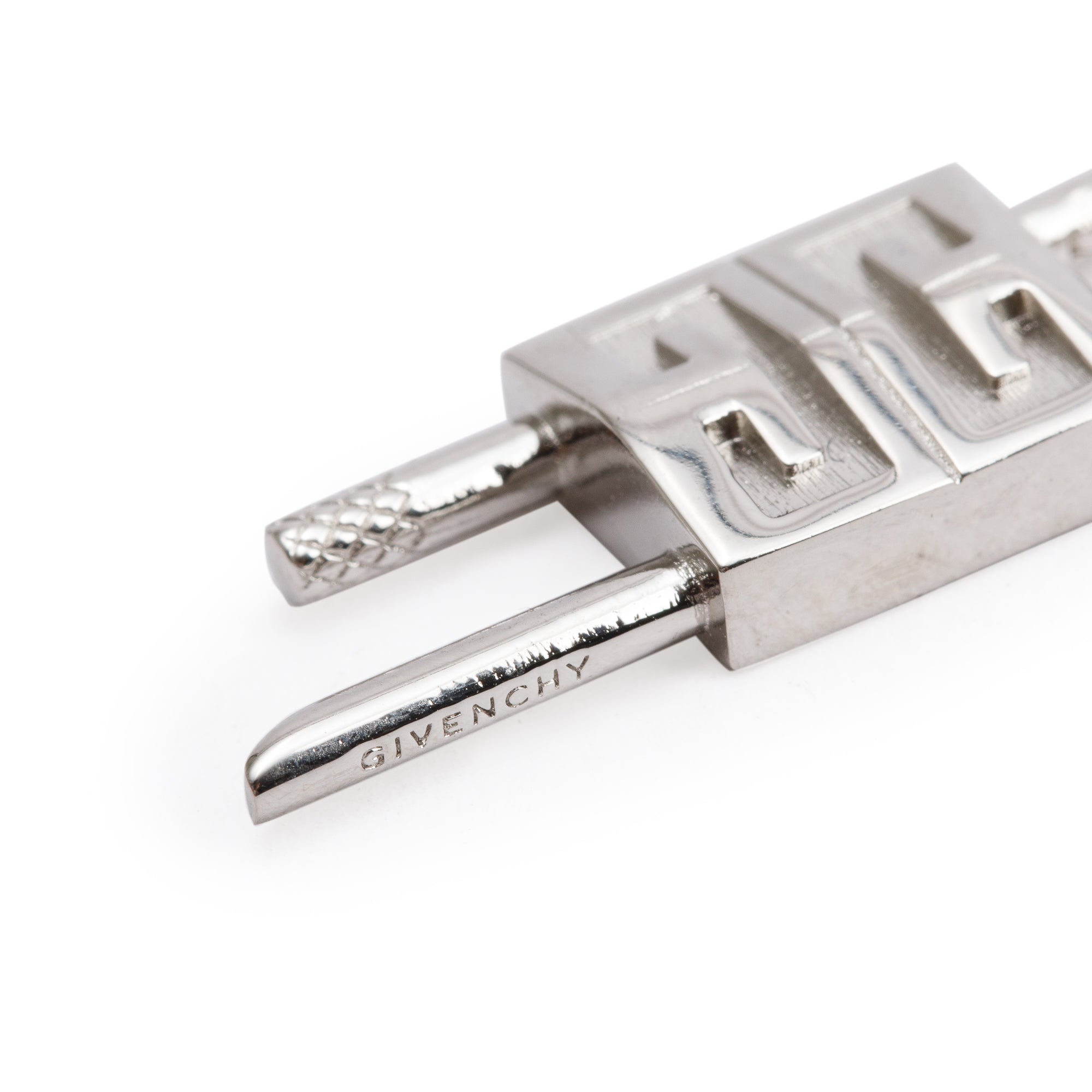 Givenchy Silver-Plated Lock Earrings