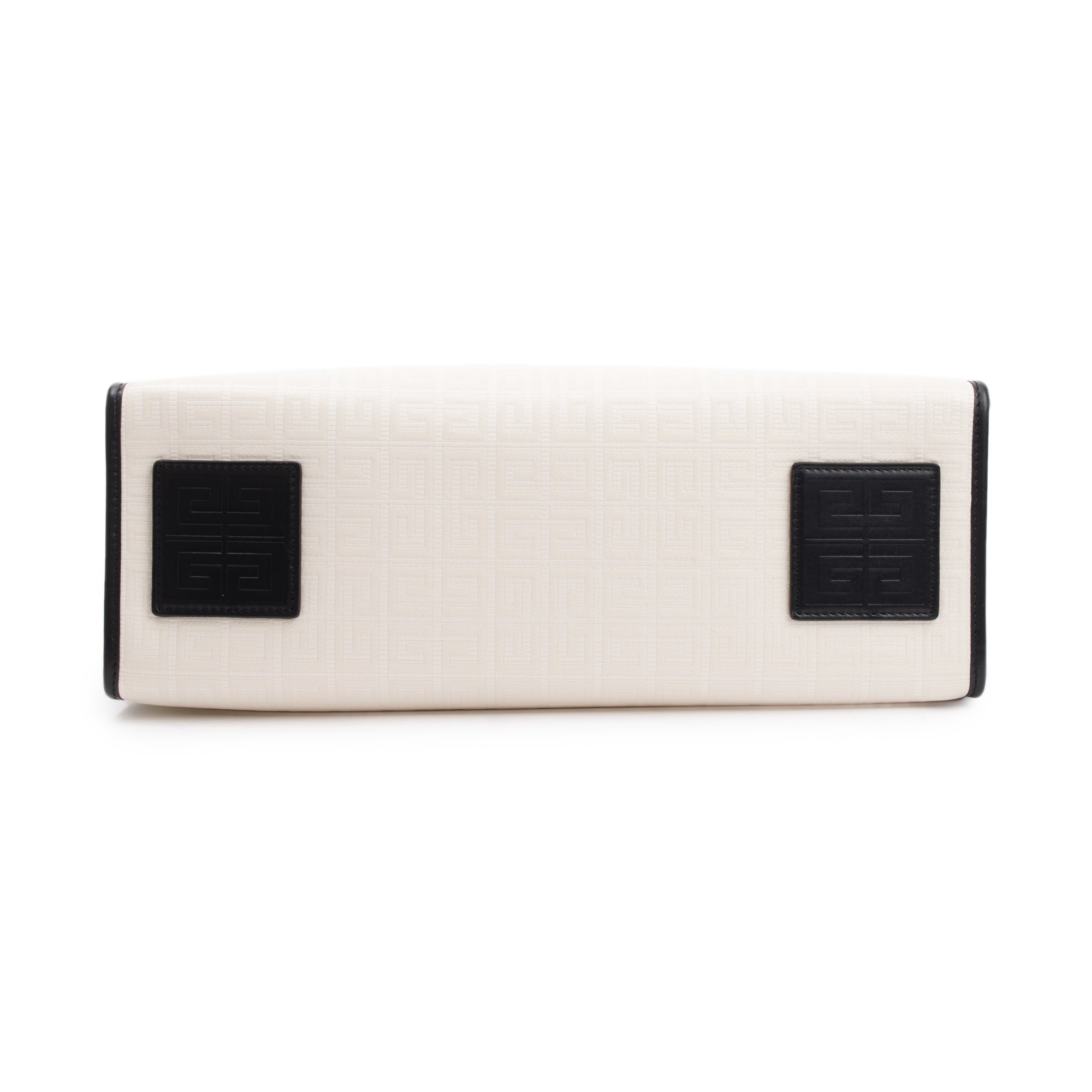 Givenchy White 4G Coated Canvas Medium G Shopping Tote w/ Strap