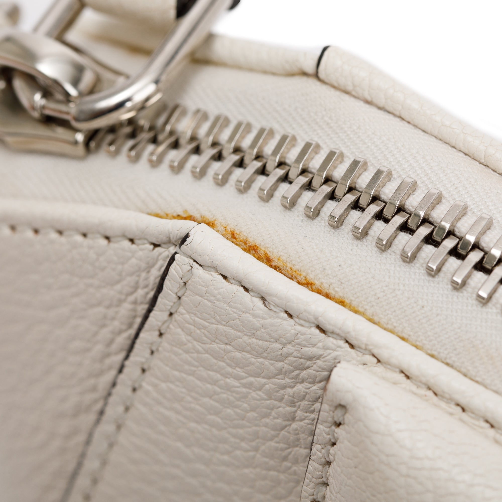 Givenchy White Sugar Goatskin Leather Nano Antigona Crossbody Bag