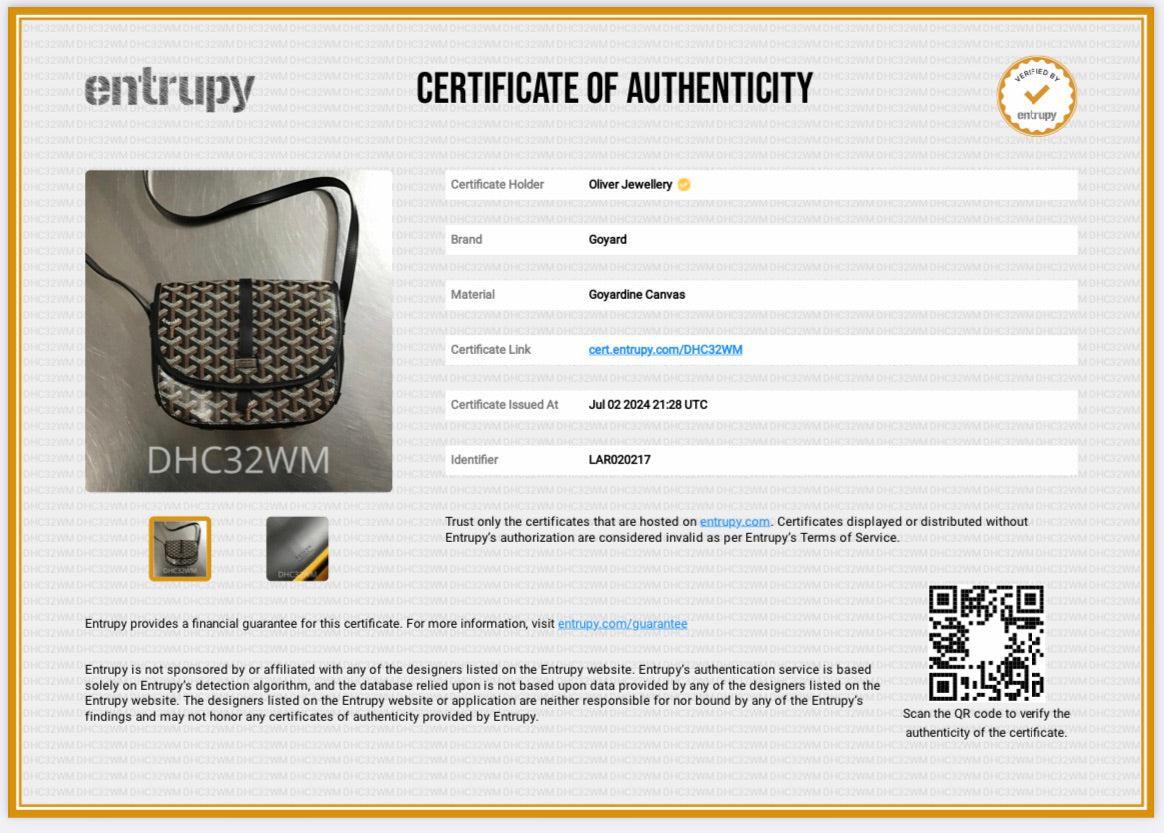 Goyard 2021 Black Leather & Monogram Canvas Belvedere II PM Crossbody Bag