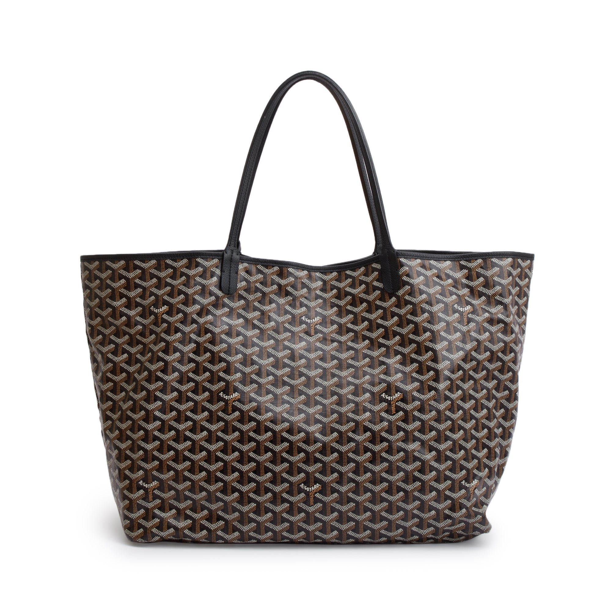 Goyard 2021 Black Monogram Canvas Saint Louis Tote GM w/ Pouch