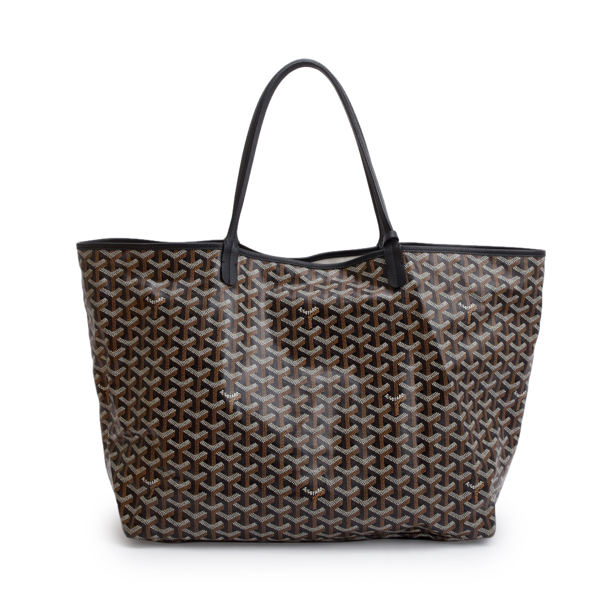 Goyard 2021 Black Monogram Canvas Saint Louis Tote GM w/ Pouch