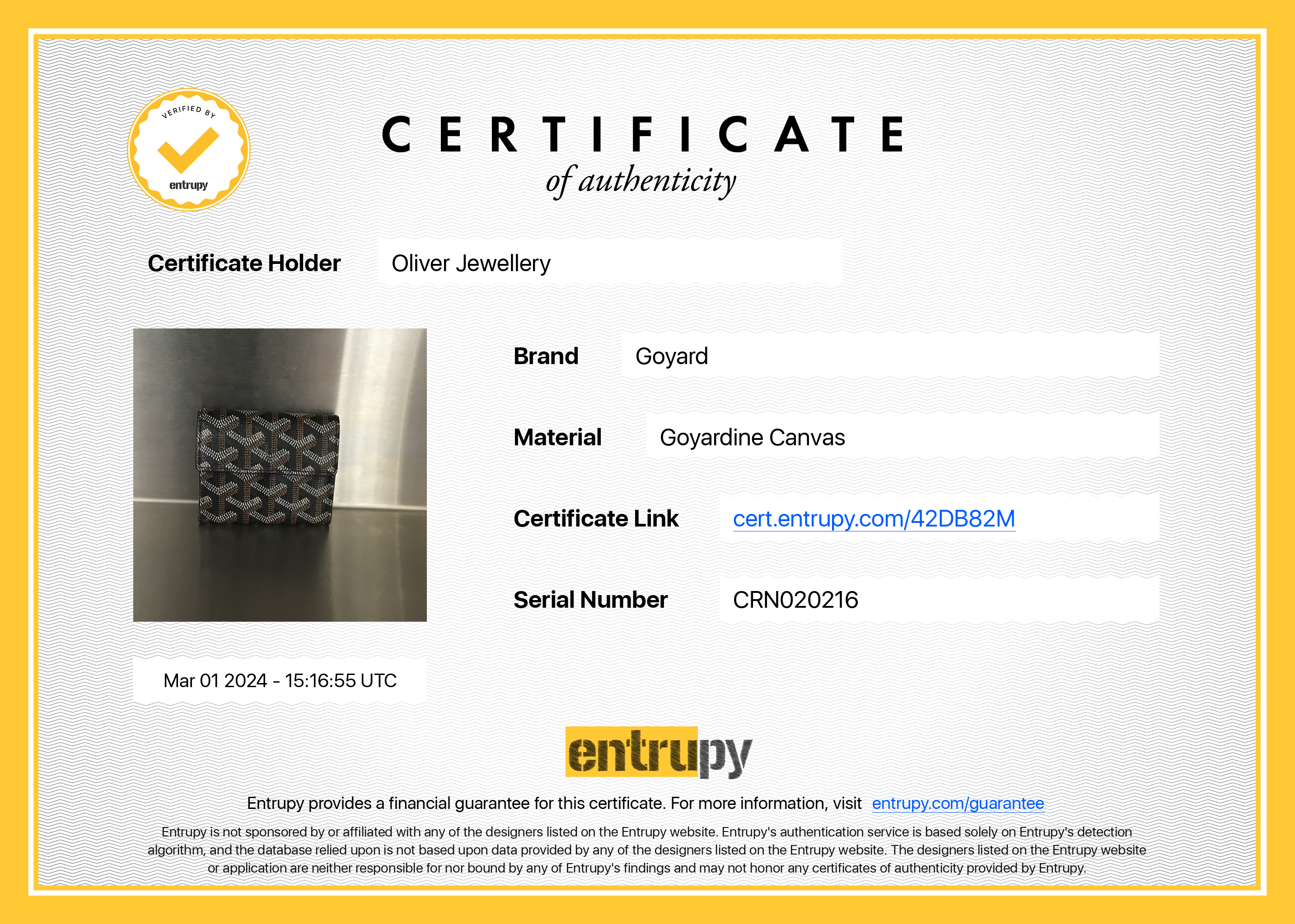 Goyard 2021 Brown Monogram Coated Canvas Marigny Compact Wallet