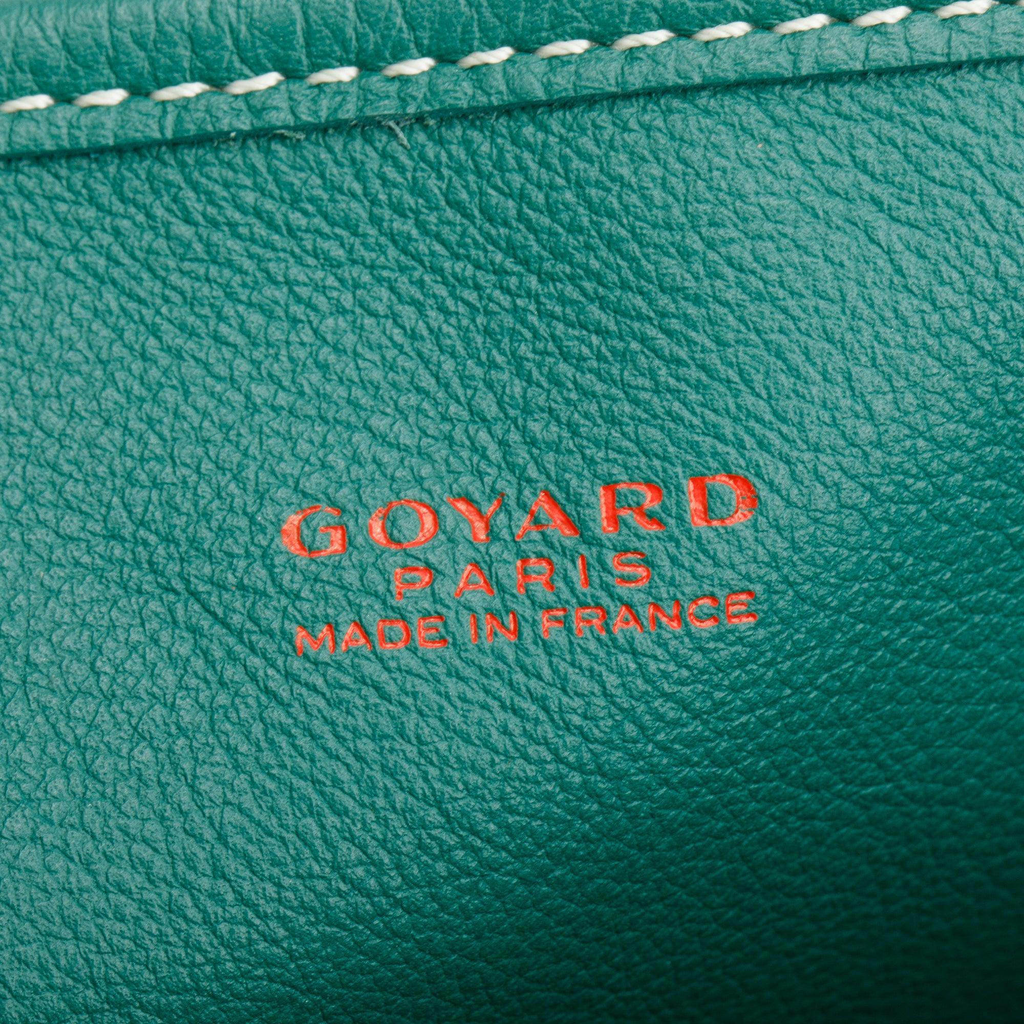 Goyard 2021 Green Coated Canvas Mini Reversible Anjou