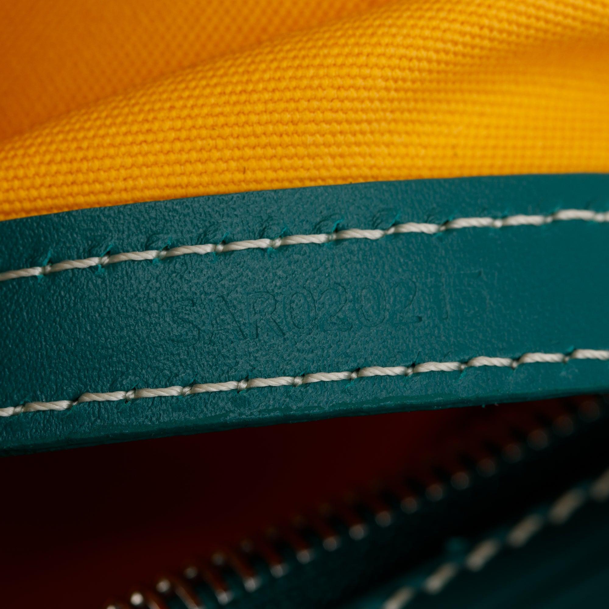 Goyard 2021 Green Leather & Monogram Canvas Sac Cap Vert Crossbody Bag