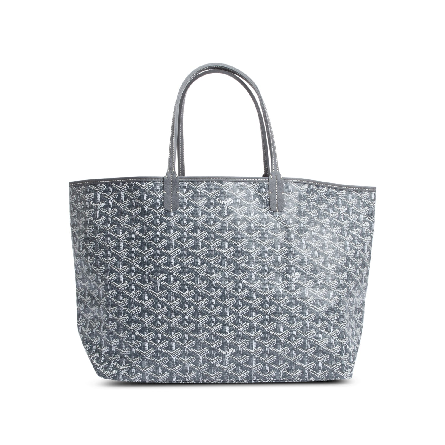 Goyard 2021 Grey Monogram Canvas Saint Louis Tote PM w/ Pouch