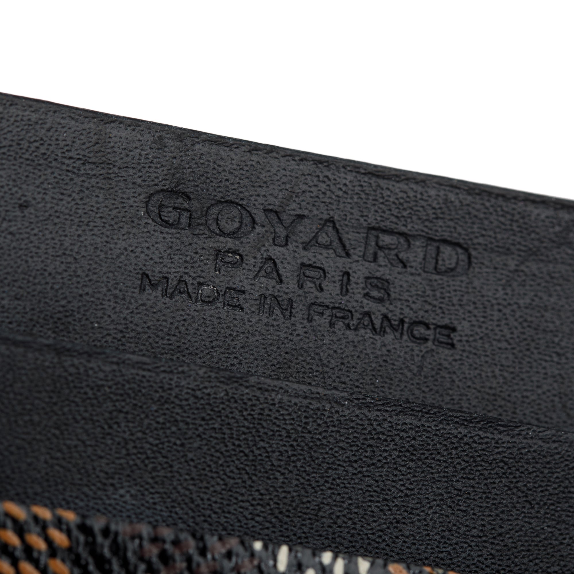 Goyard 2022 Black Leather & Coated Canvas Saint Sulpice Card Holder