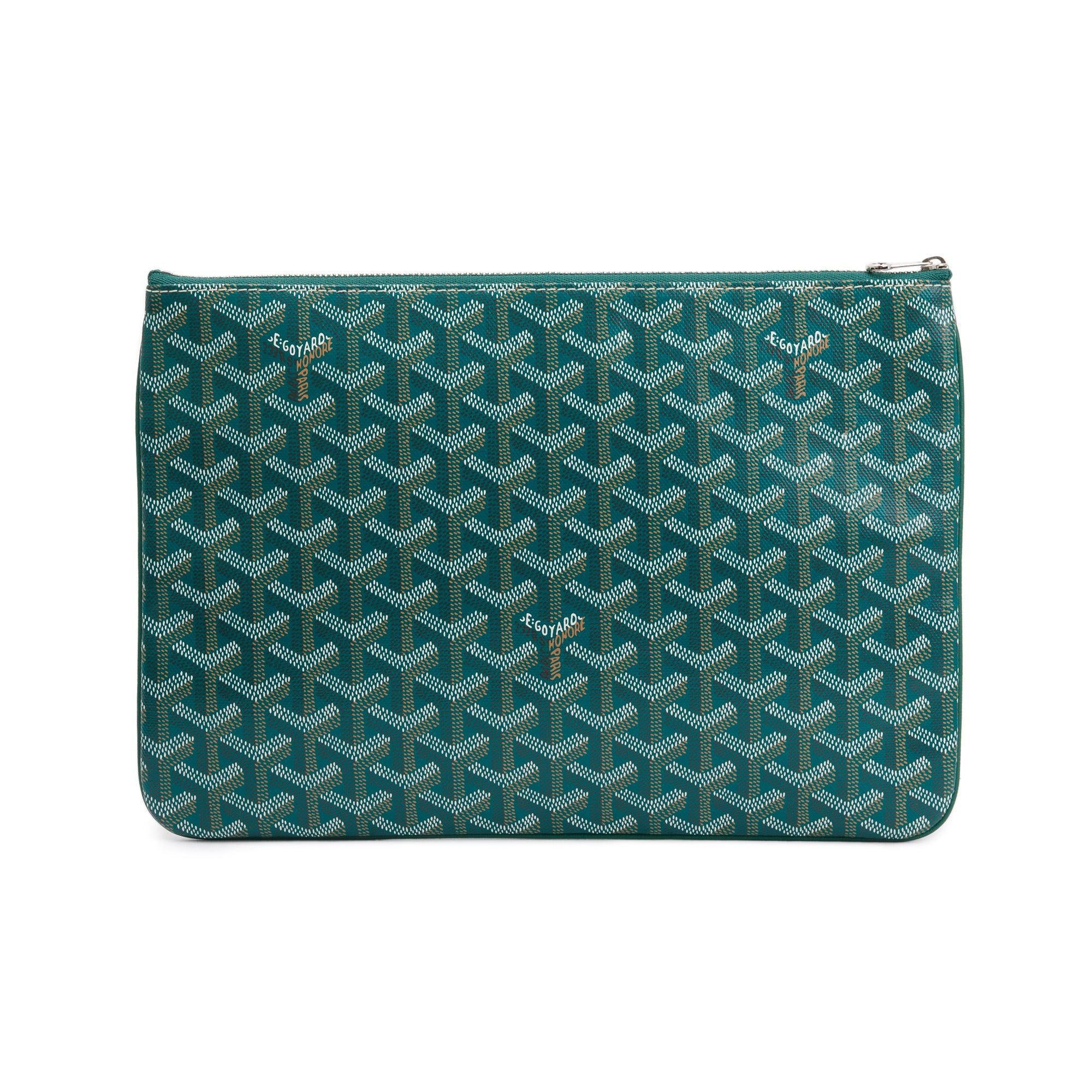 Goyard 2022 Green Goyardine Canvas Sanat Pochette MM