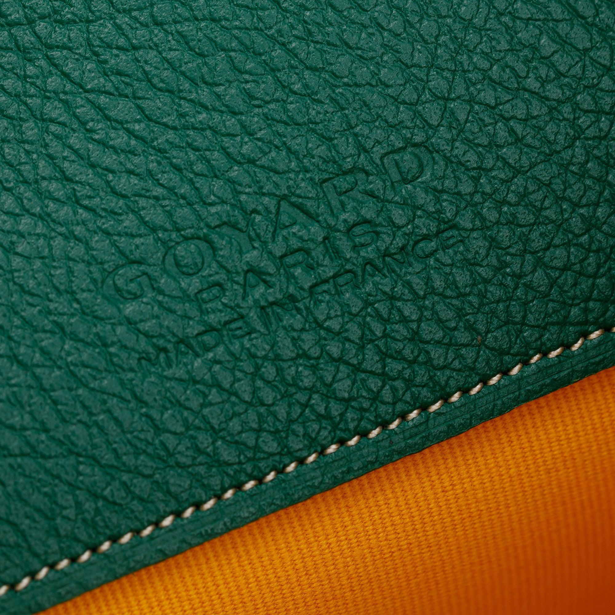 Goyard 2022 Green Goyardine Canvas Sanat Pochette MM
