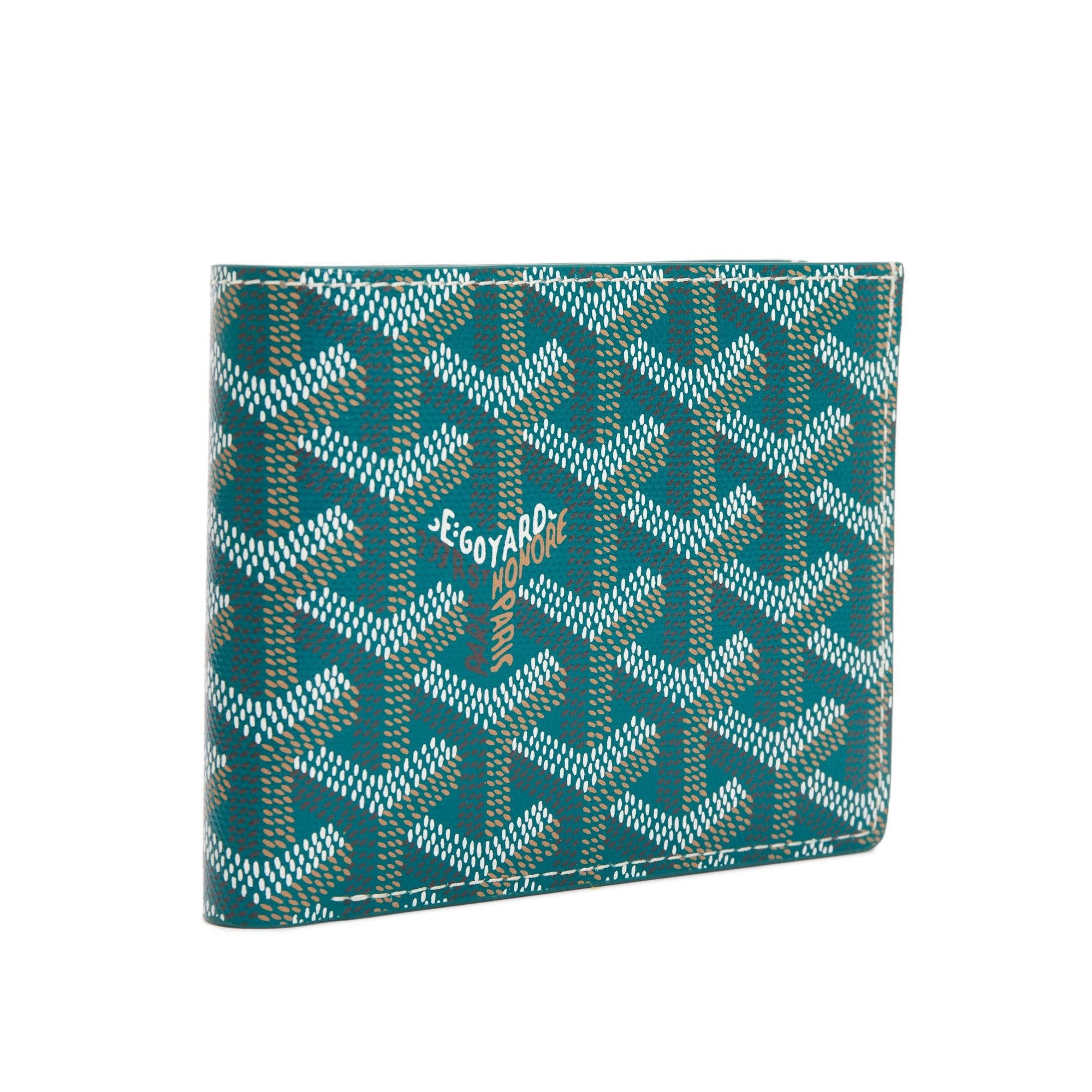 Goyard 2022 Green Goyardine Victorie Bifold Wallet w/ Box