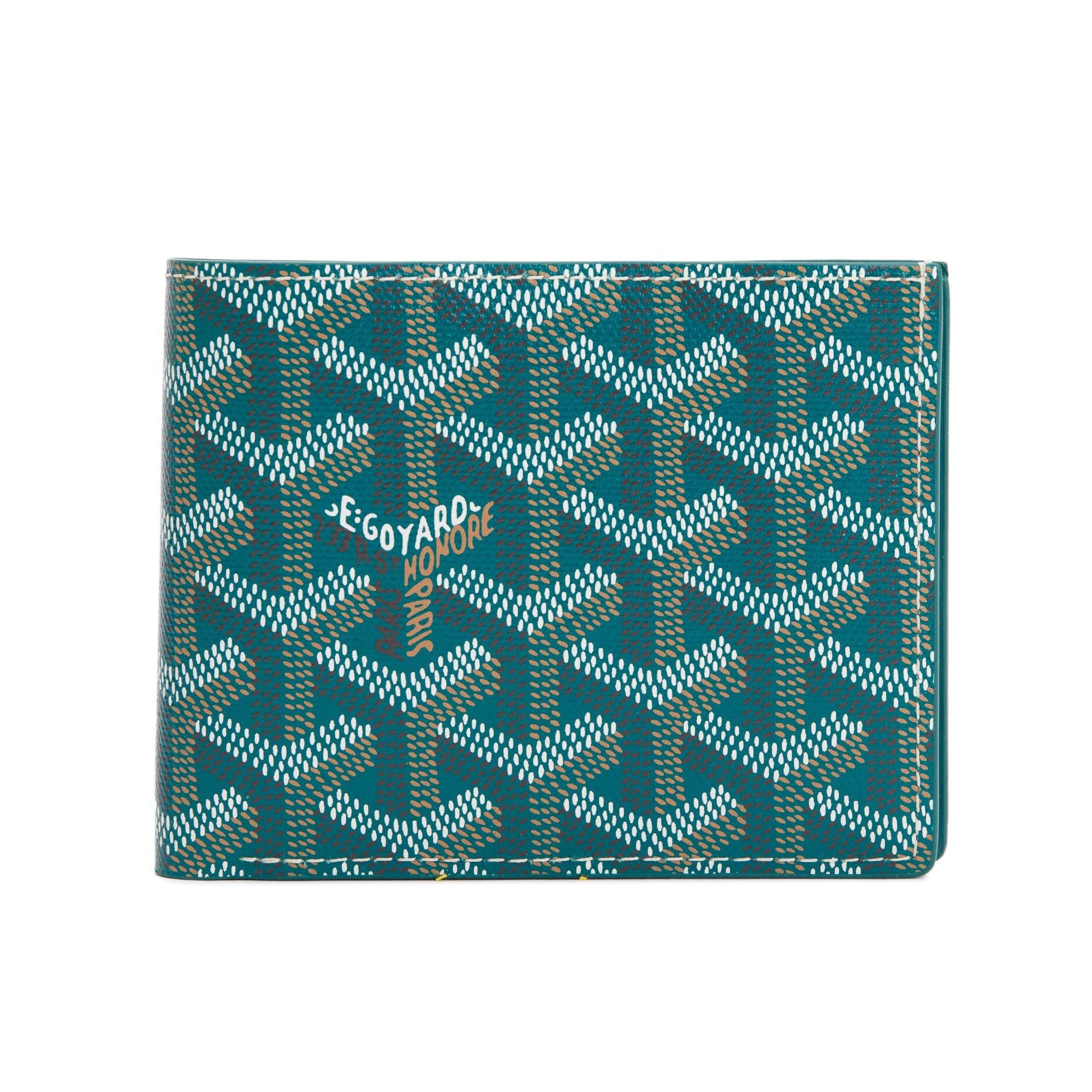 Goyard 2022 Green Goyardine Victorie Bifold Wallet w/ Box