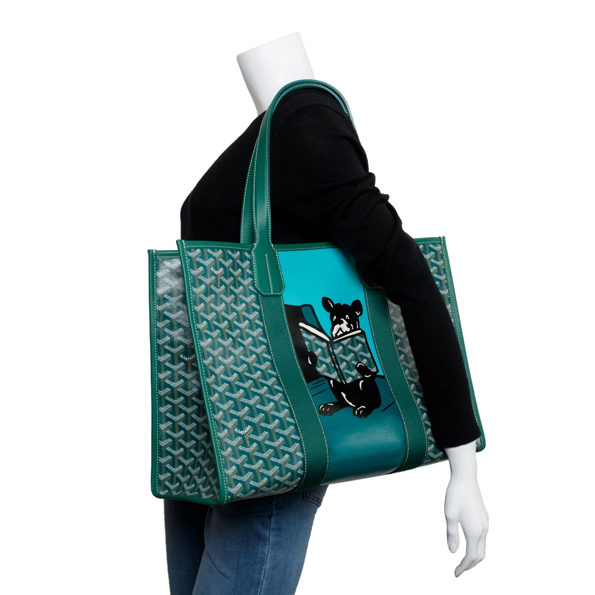 Goyard 2022 Green Monogram Canvas Villette Tote