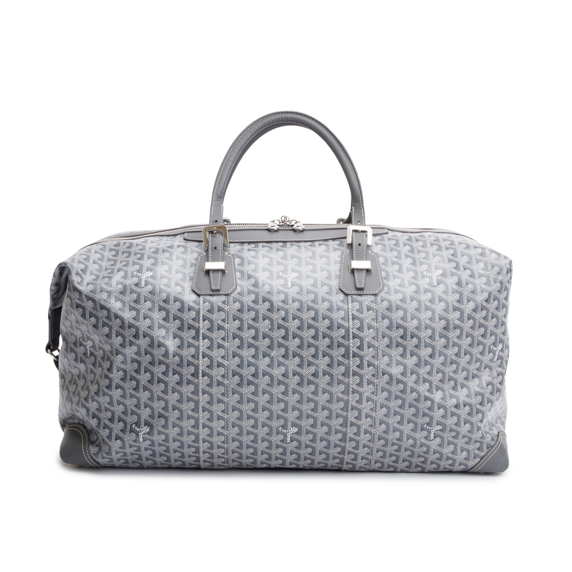 Goyard 2022 Grey Monogram Canvas Boeing 55 Duffle Bag