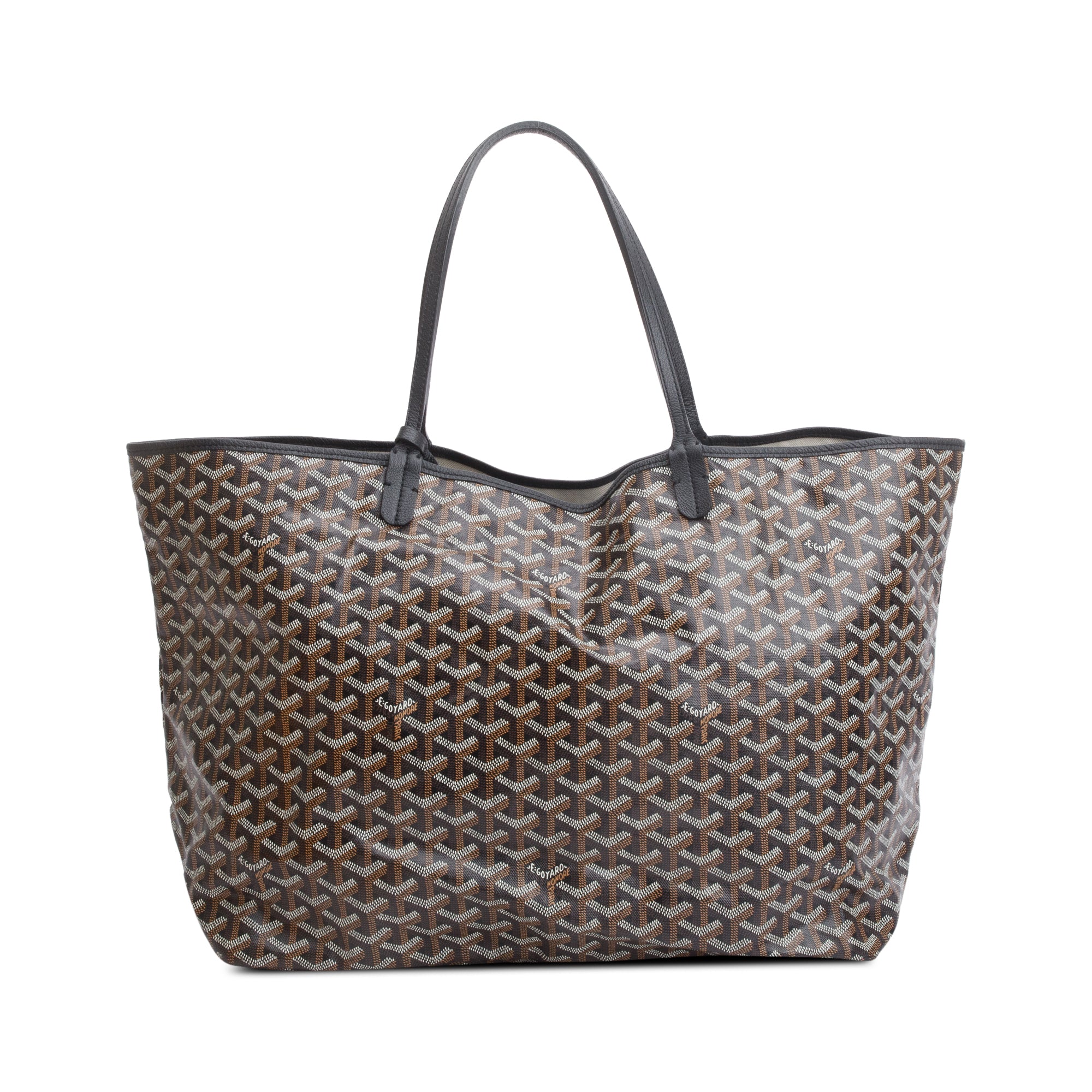 Goyard 2023 Black Monogram Canvas Saint Louis Tote GM w/ Pouch