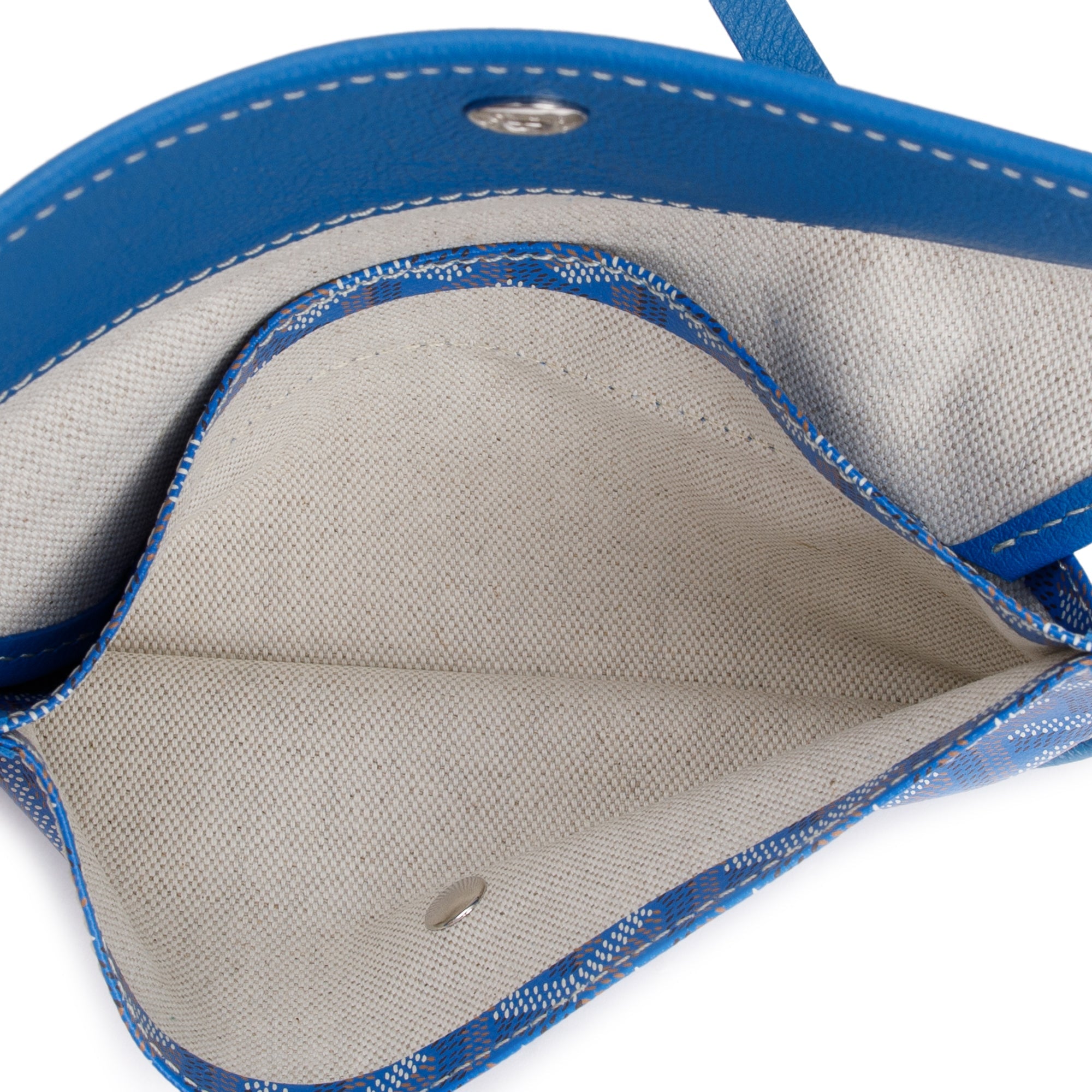 Goyard 2023 Blue Monogram Canvas Saint Louis Tote PM w/ Pouch