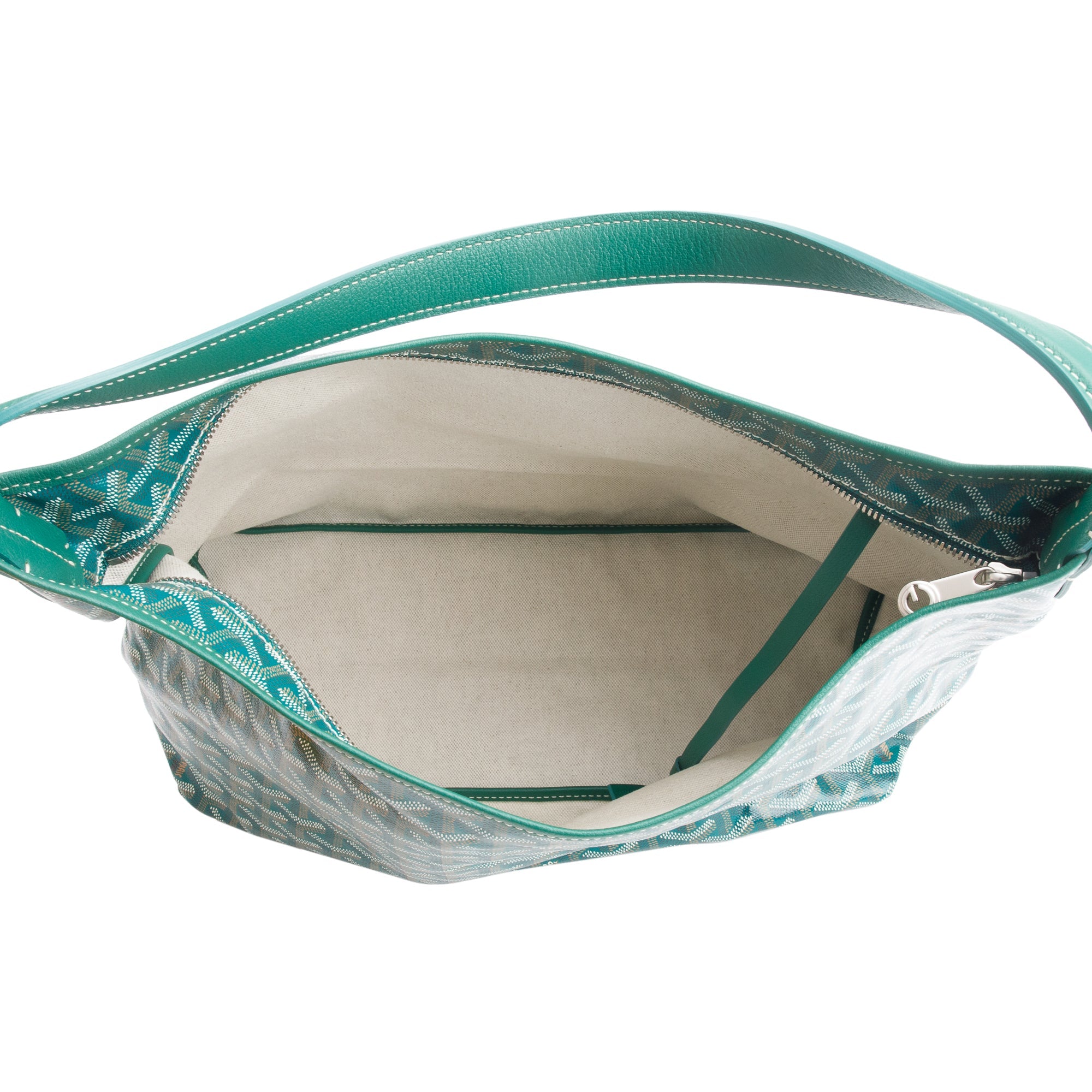 Goyard 2023 Green Monogram Canvas Boheme Hobo Bag