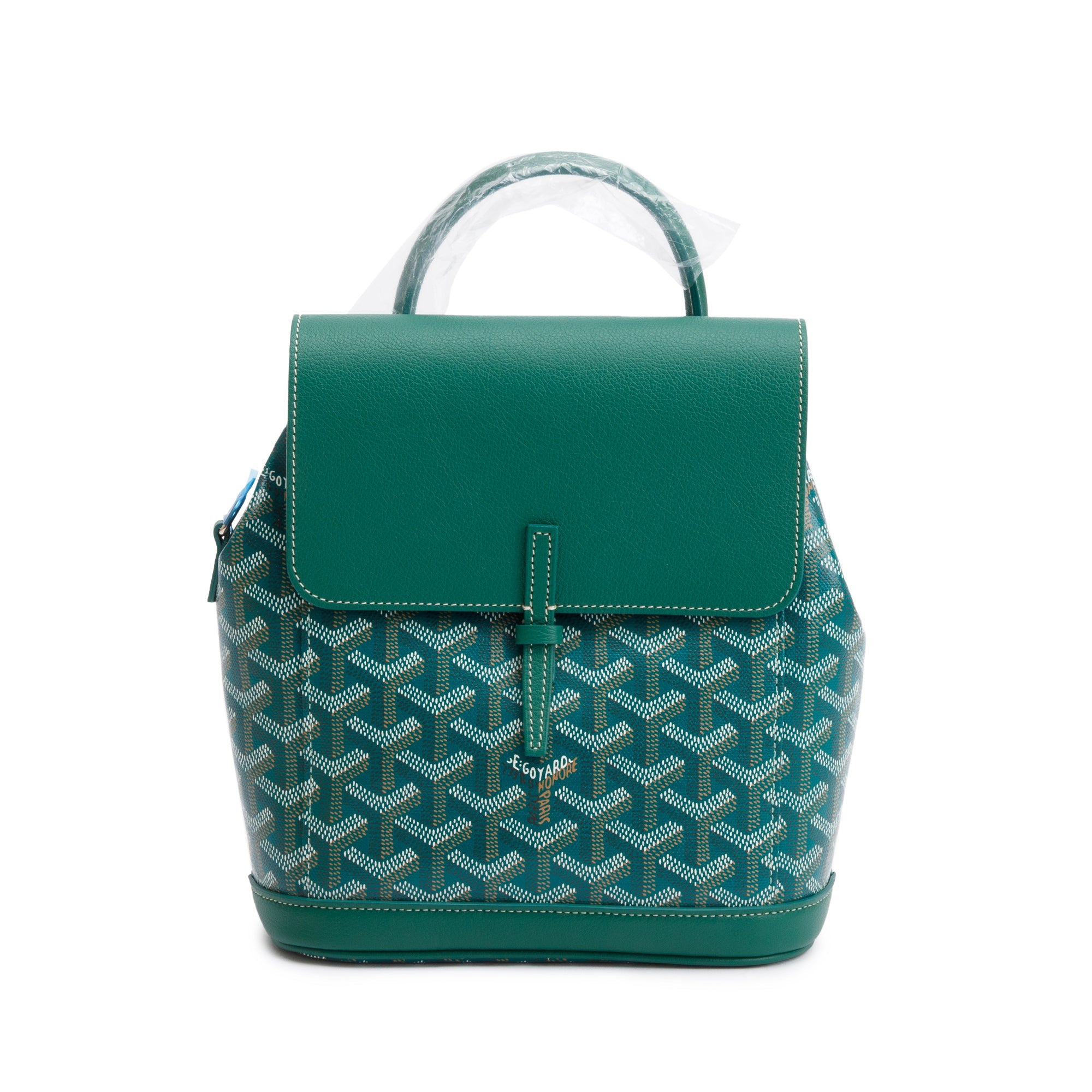 Goyard 2023 Green Monogram Canvas Calfskin Alpin Mini Backpack