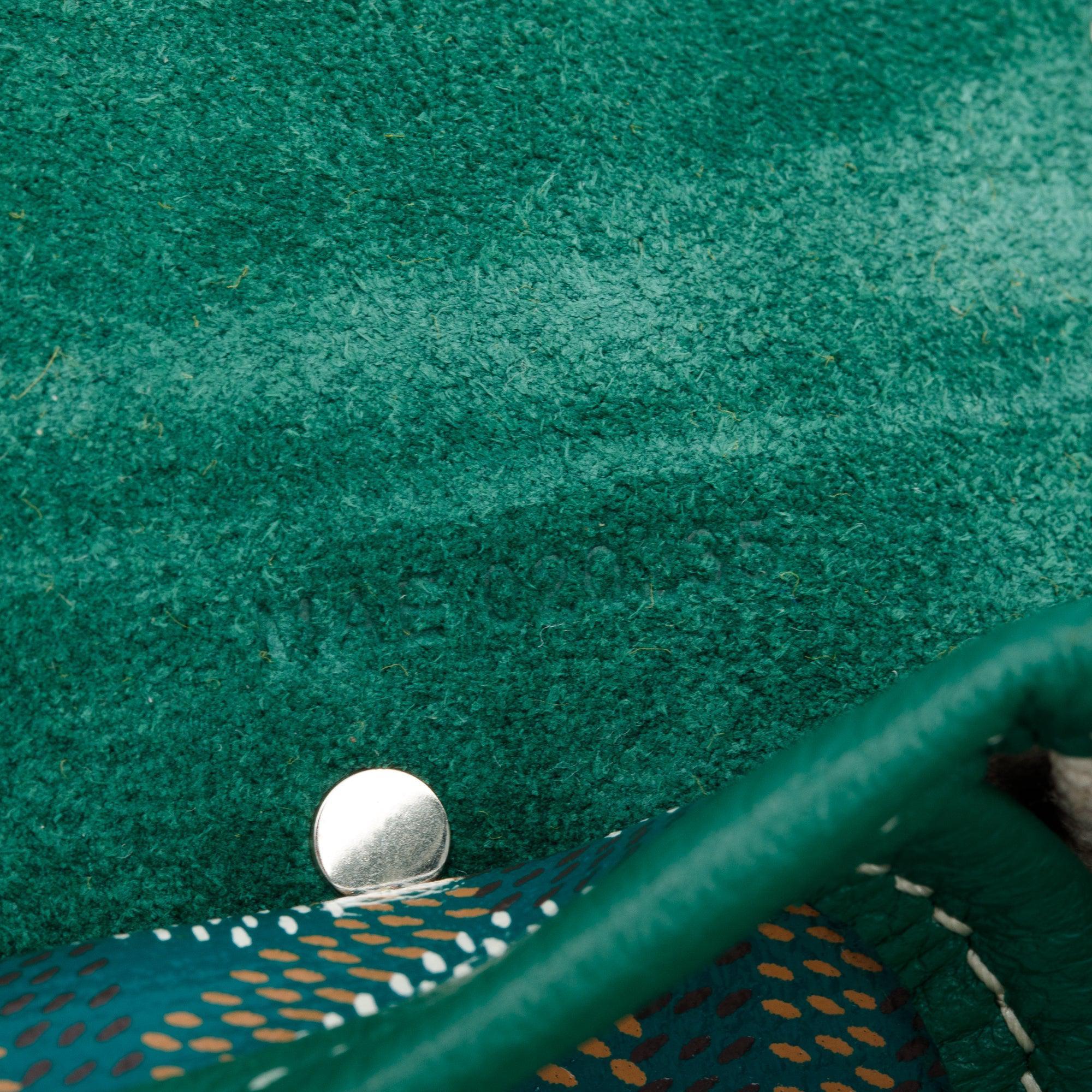 Goyard 2023 Green Monogram Canvas Calfskin Alpin Mini Backpack