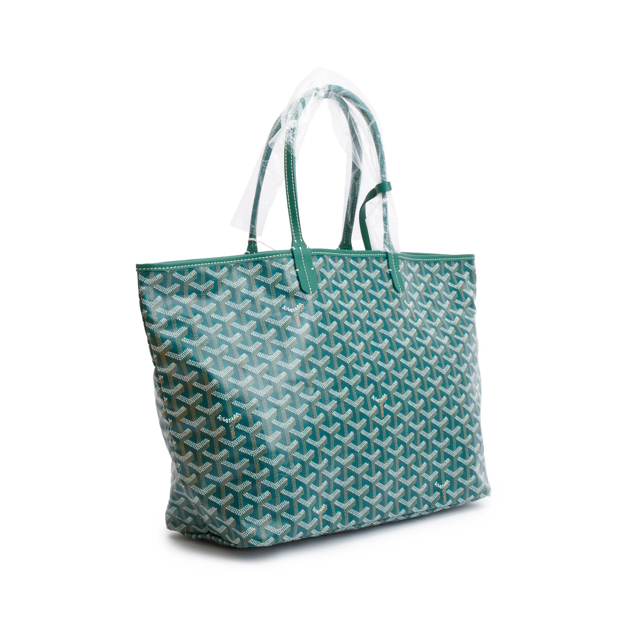 Goyard 2023 Green Monogram Canvas Saint Louis Tote PM w/ Pouch