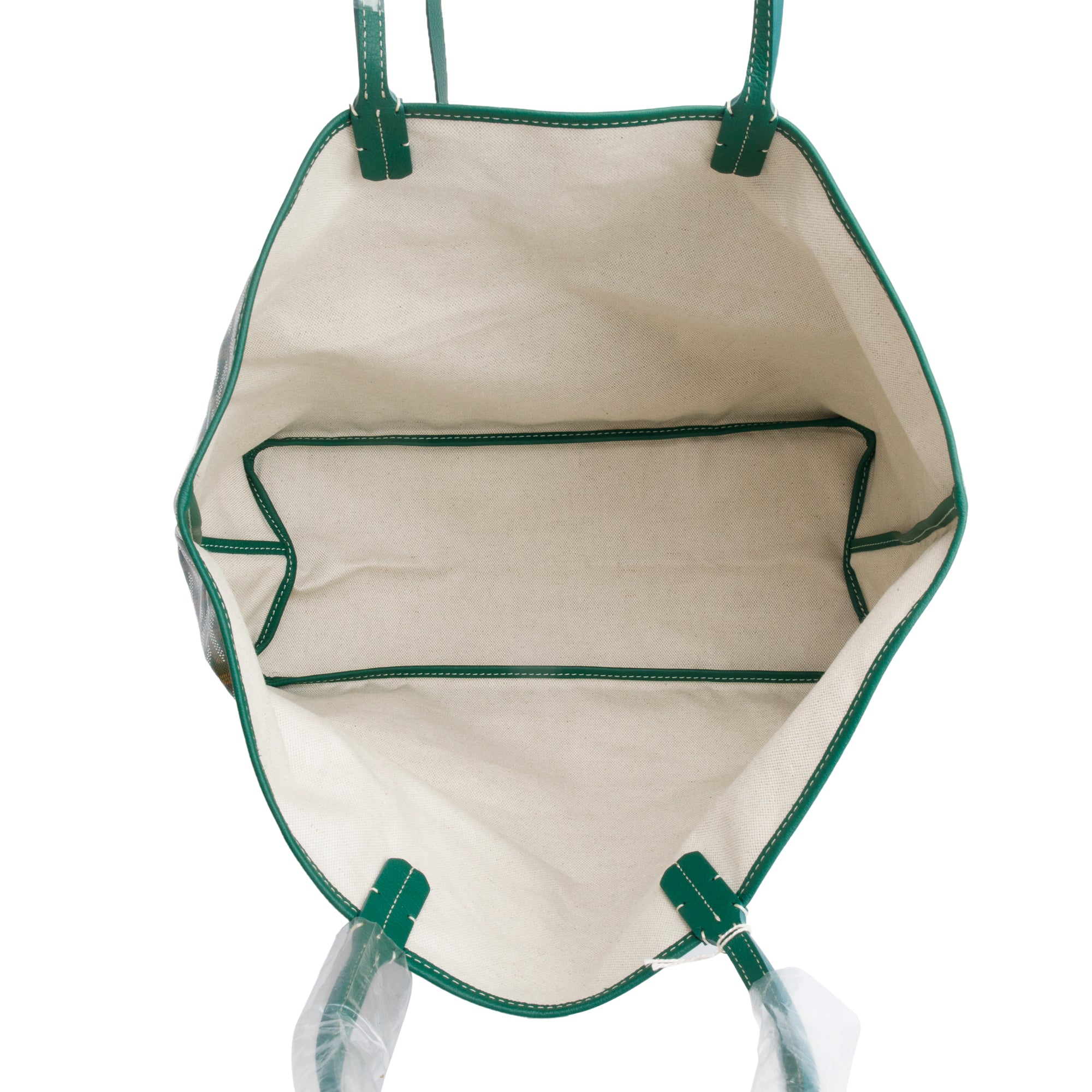 Goyard 2023 Green Monogram Canvas Saint Louis Tote PM w/ Pouch