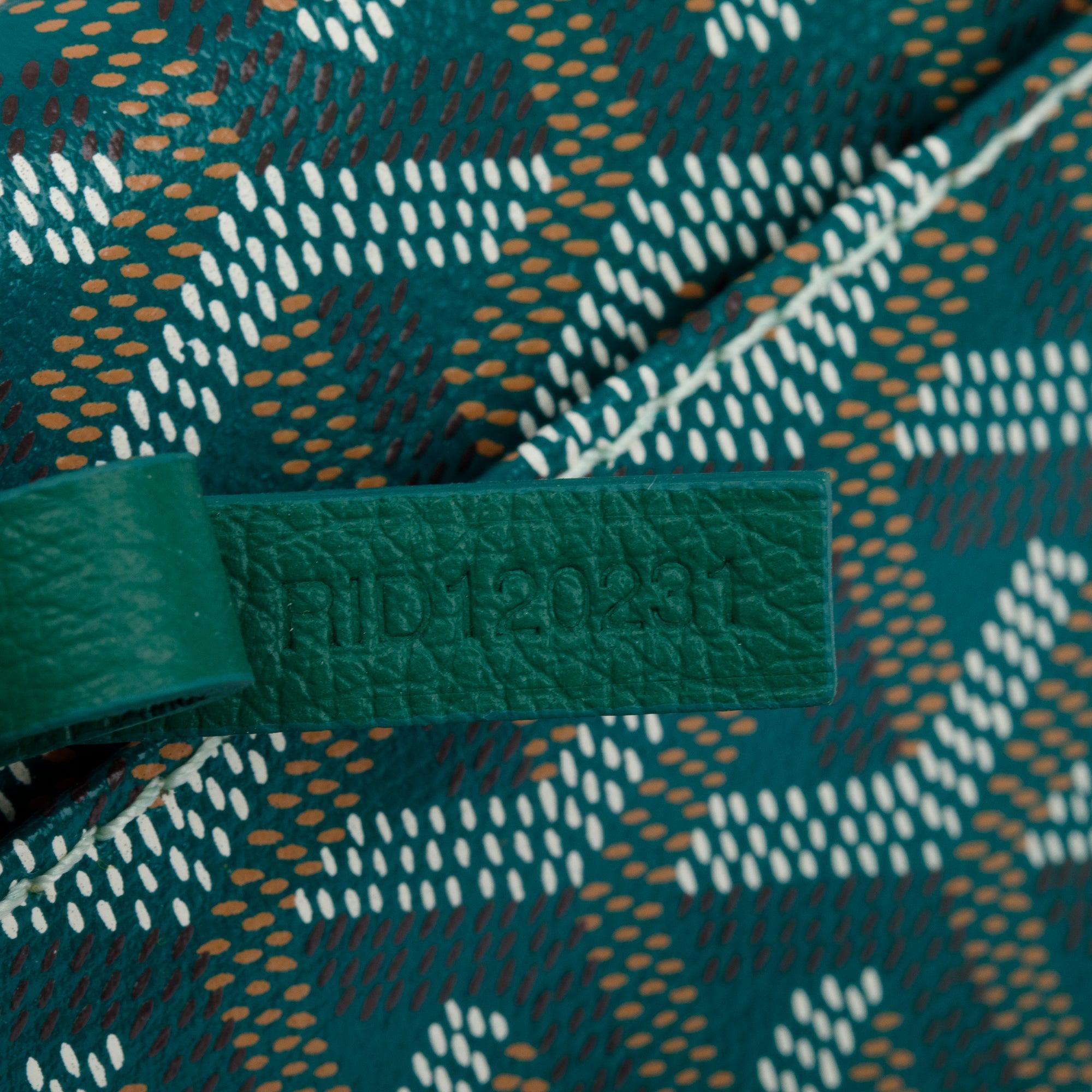 Goyard 2023 Green Monogram Canvas Saint Louis Tote PM w/ Pouch