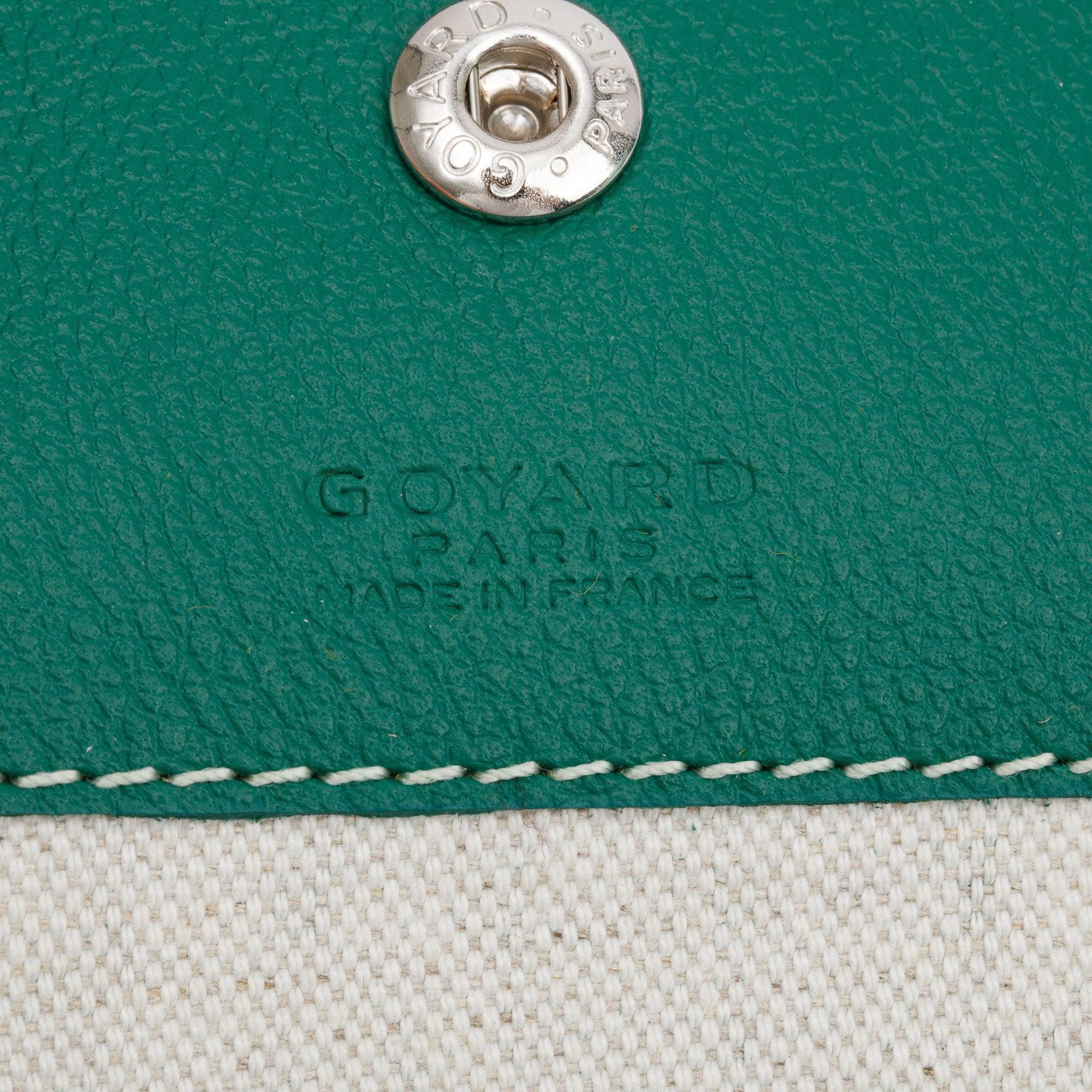 Goyard 2023 Green Monogram Canvas Saint Louis Tote PM w/ Pouch