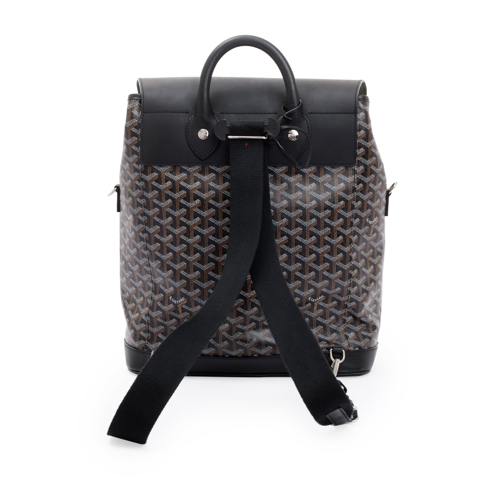 Goyard Black Goyardine Calfskin Alpin Backpack MM
