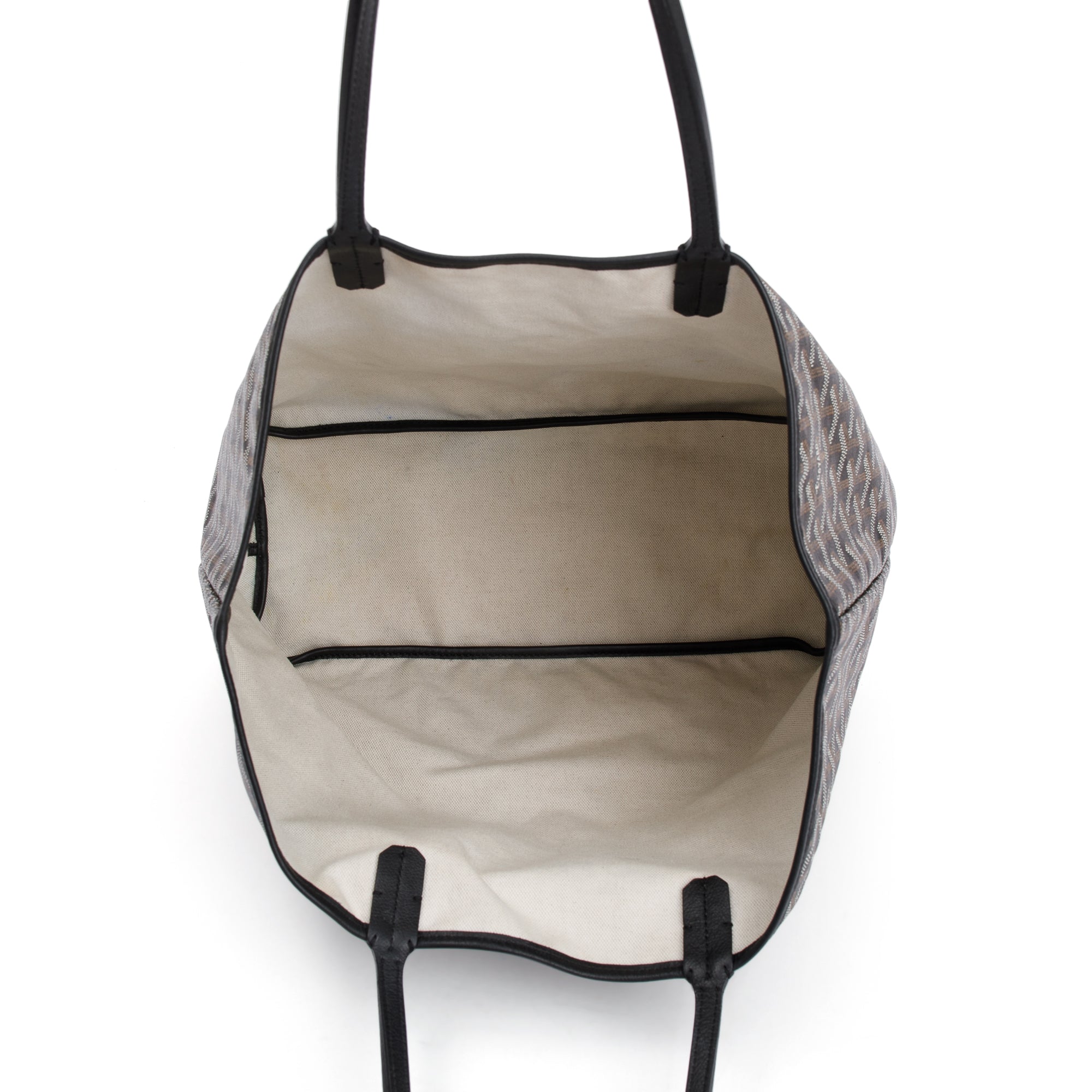 Goyard Black Monogram Canvas Saint Louis Tote PM w/ Pouch