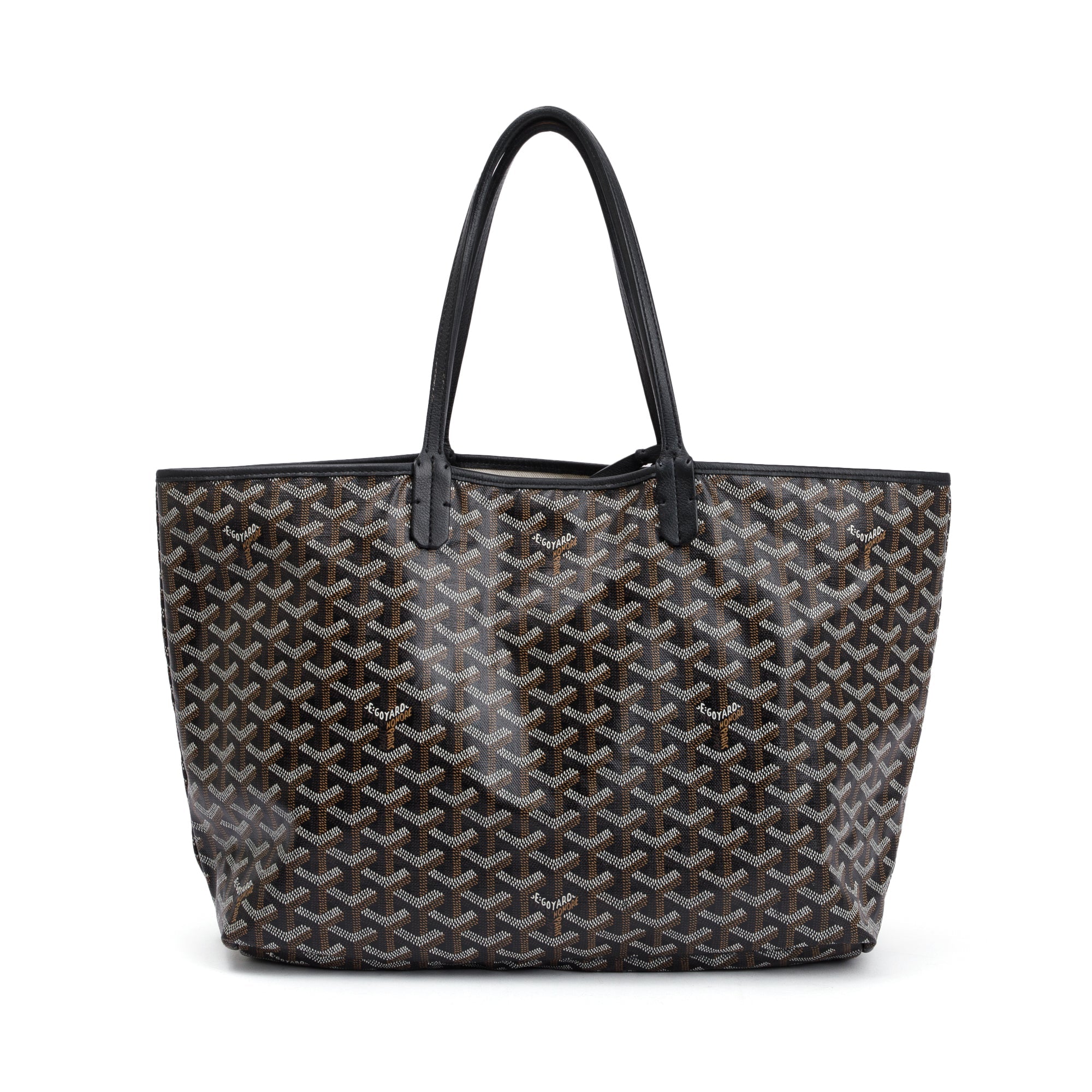 Goyard Black Monogram Canvas Saint Louis Tote PM w/ Pouch