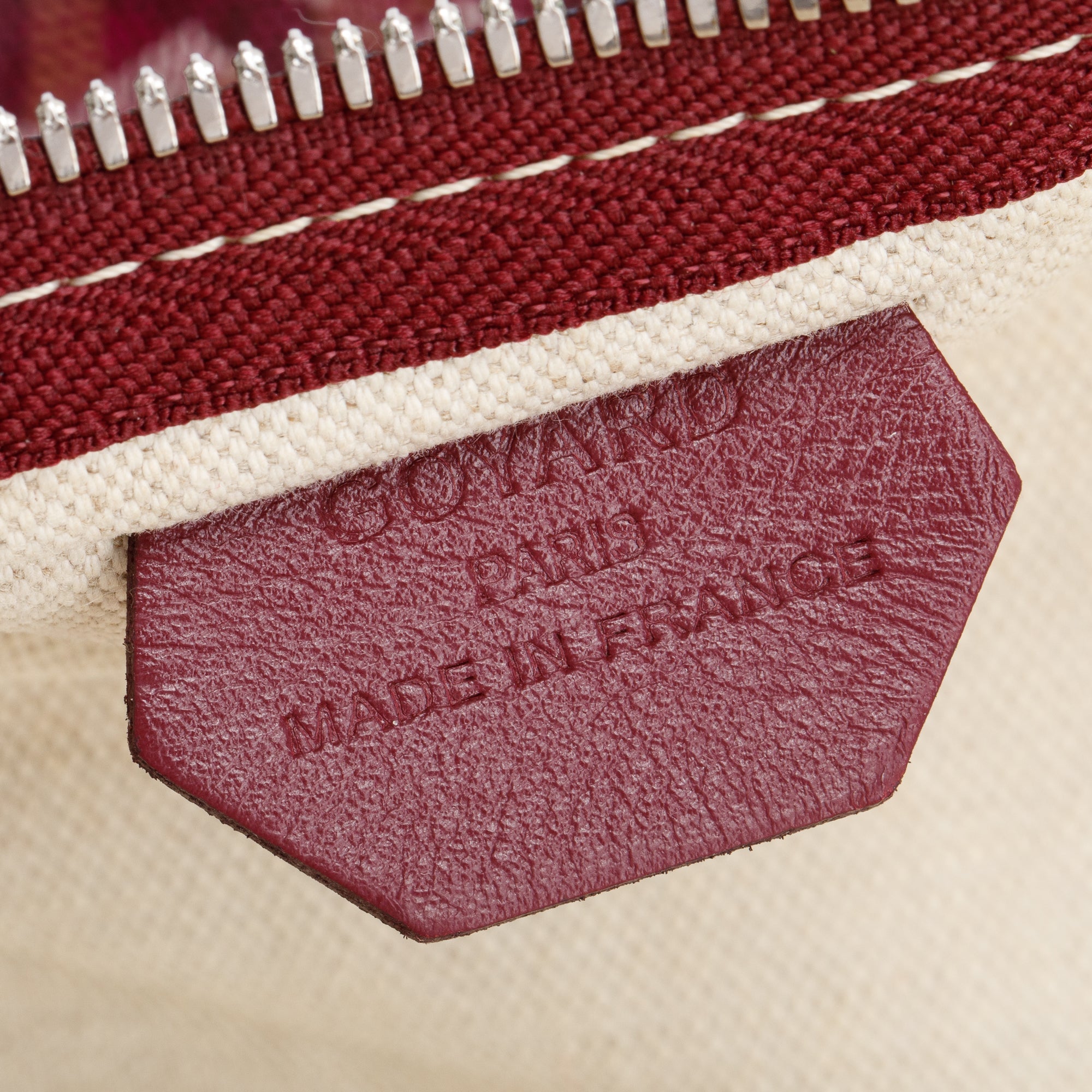 Goyard Burgundy Monogram Canvas Fidji Hobo