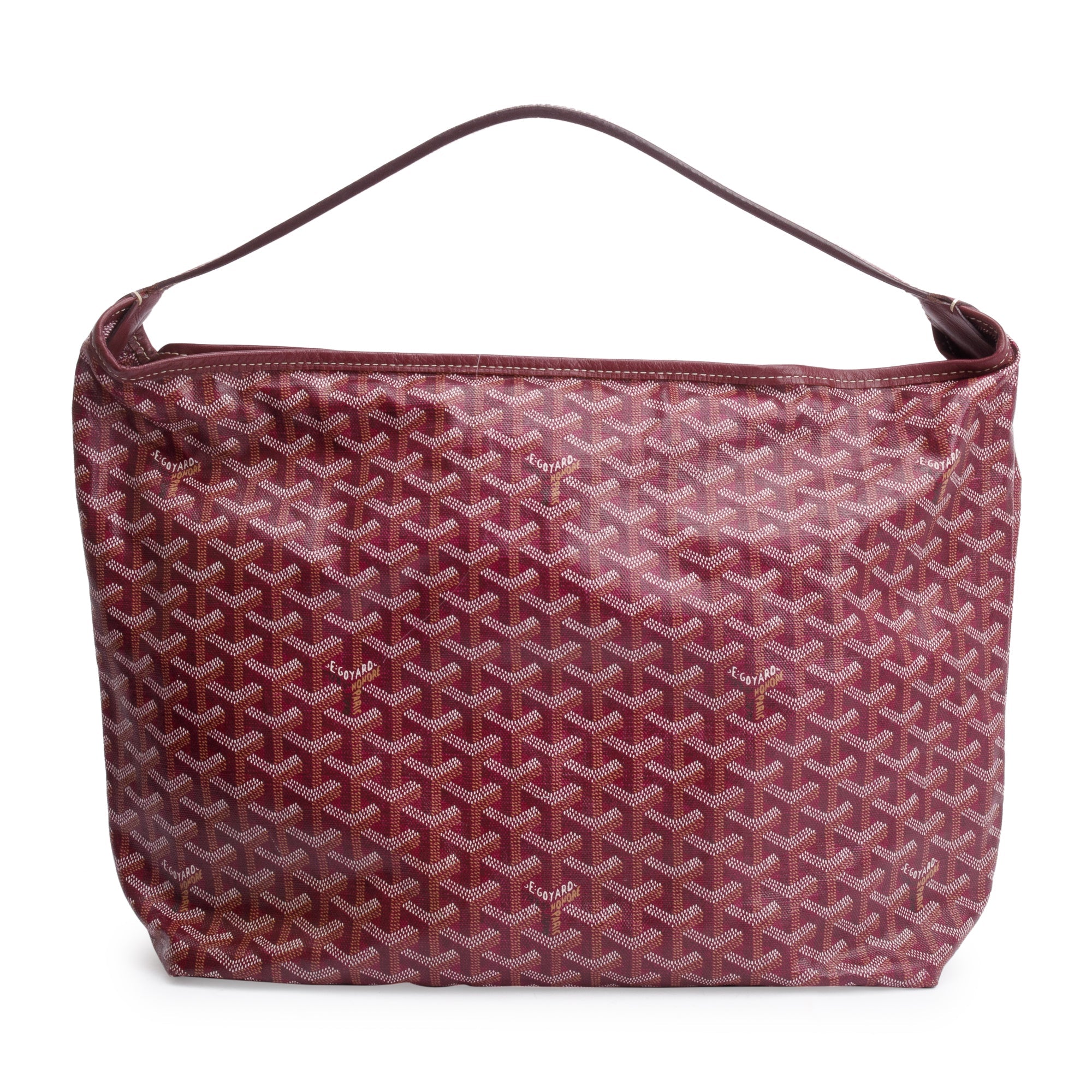 Goyard Burgundy Monogram Canvas Fidji Hobo