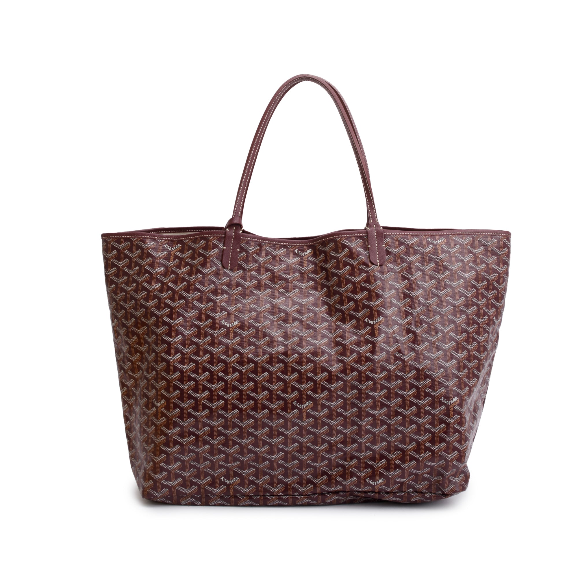 Goyard Burgundy Monogram Canvas Saint Louis Tote GM w/ Pouch