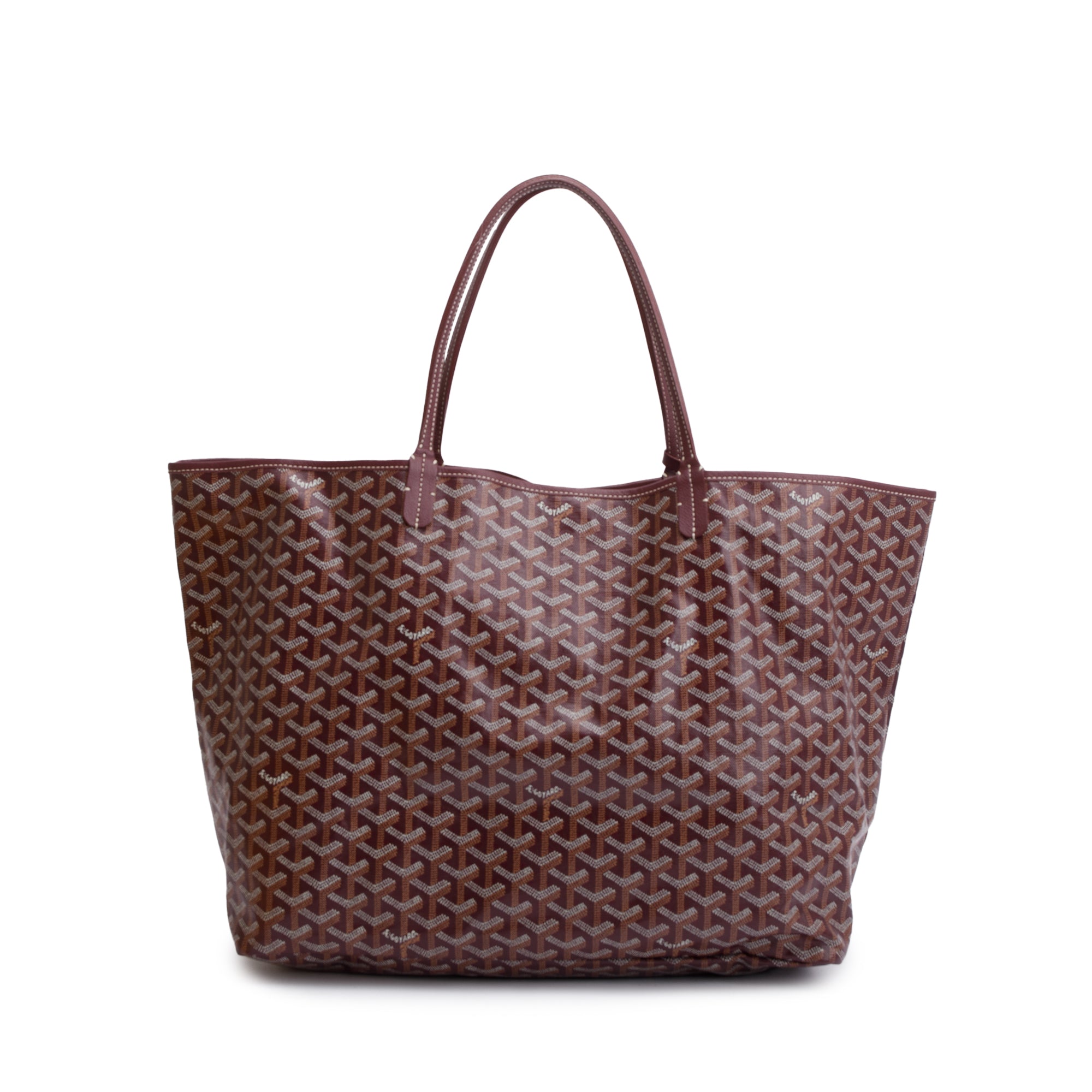 Goyard Burgundy Monogram Canvas Saint Louis Tote GM w/ Pouch