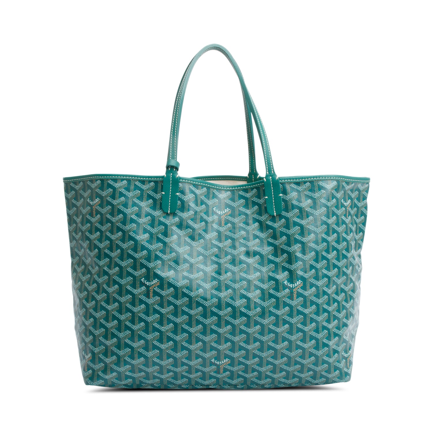 Goyard Green Monogram Canvas Saint Louis Tote PM w/ Pouch