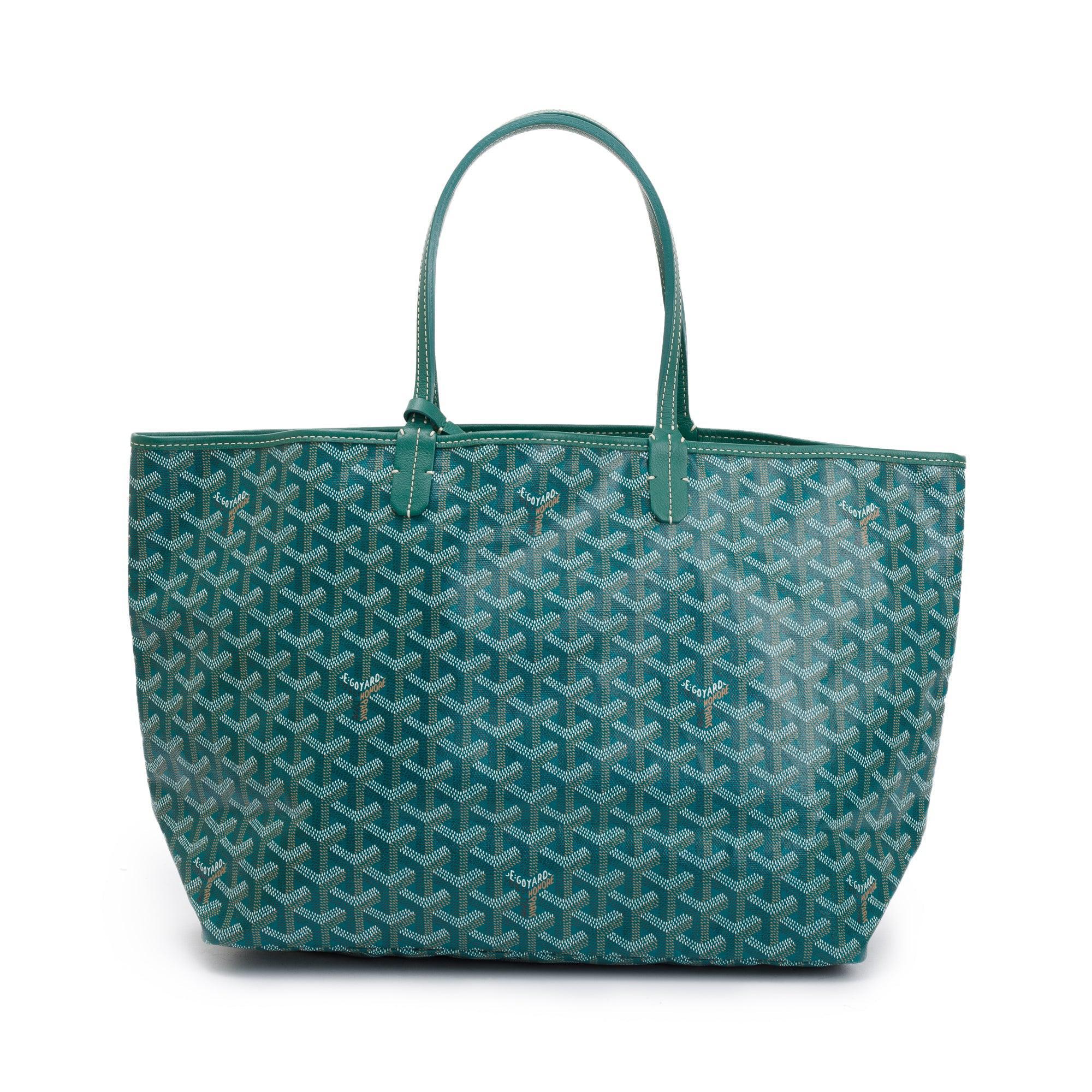 Goyard Green Monogram Canvas Saint Louis Tote PM w/ Pouch & Receipt