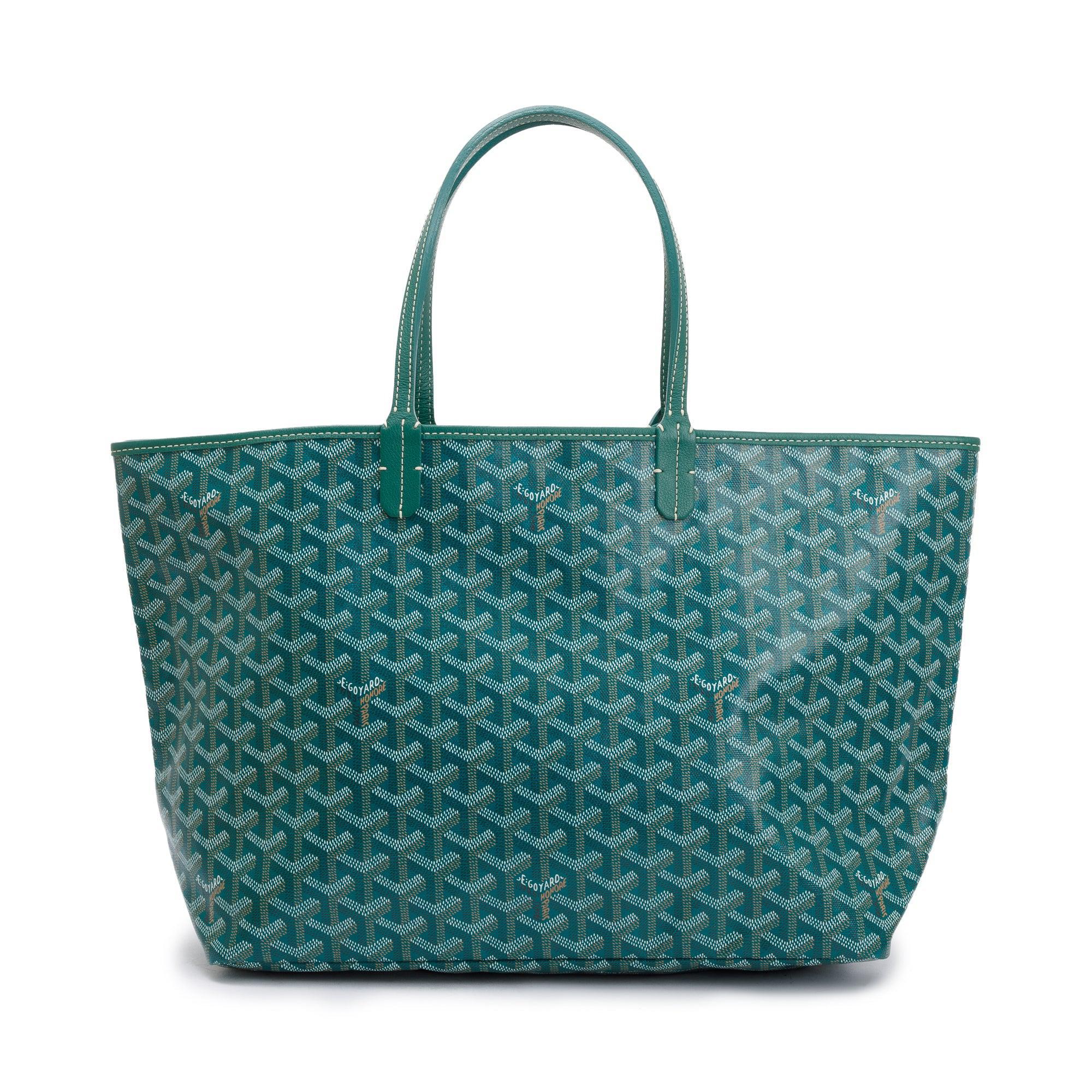 Goyard Green Monogram Canvas Saint Louis Tote PM w/ Pouch & Receipt