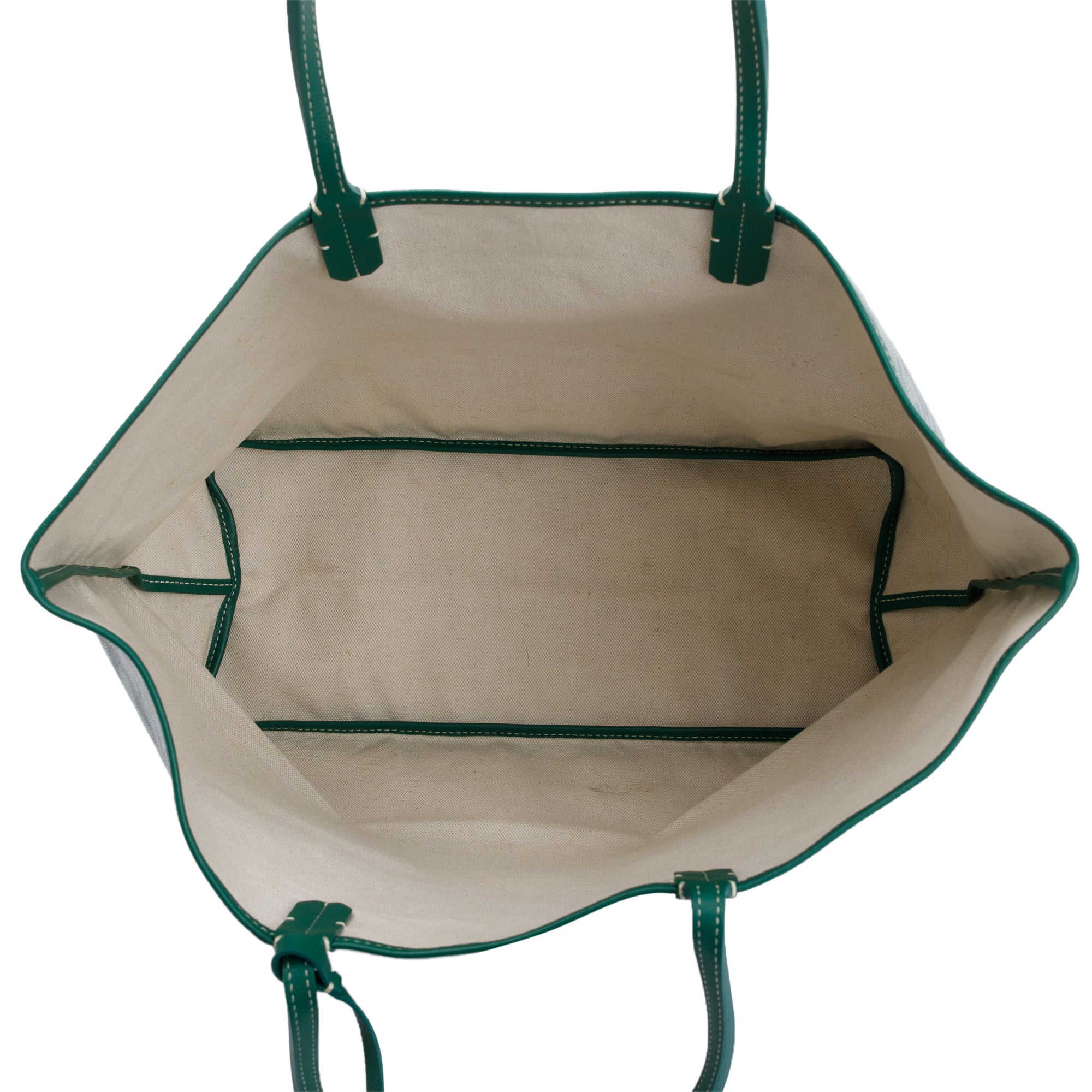 Goyard Green Monogram Canvas Saint Louis Tote PM w/ Pouch & Receipt