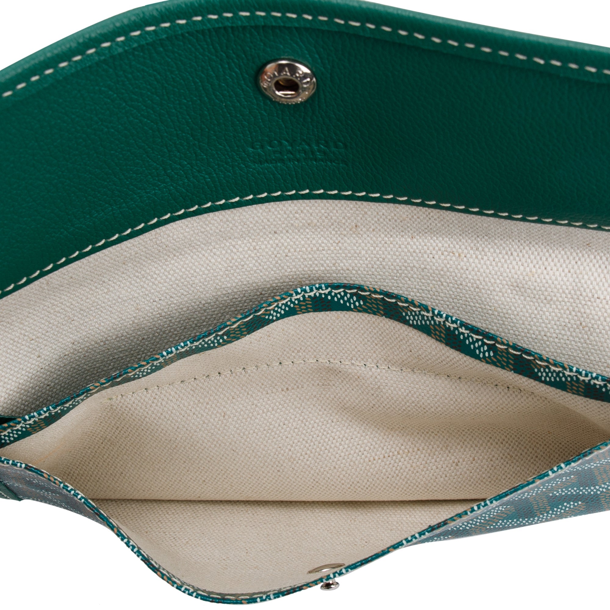 Goyard Green Monogram Canvas Saint Louis Tote PM w/ Pouch & Receipt