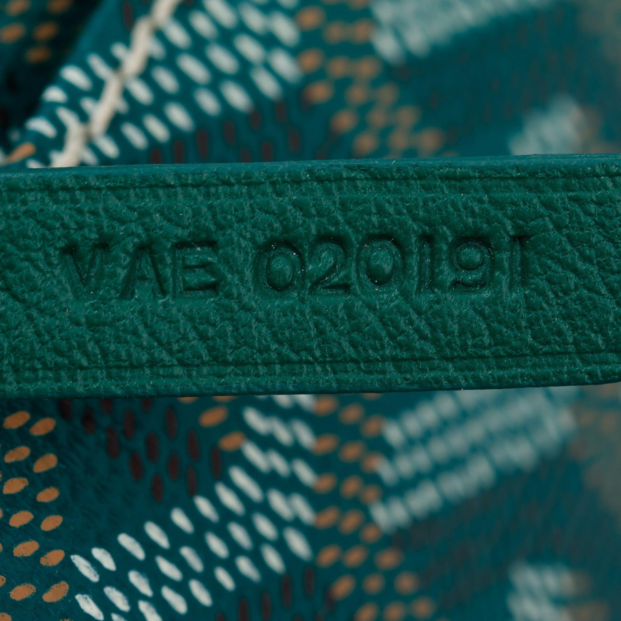 Goyard Green Monogram Canvas Saint Louis Tote PM w/ Pouch & Receipt