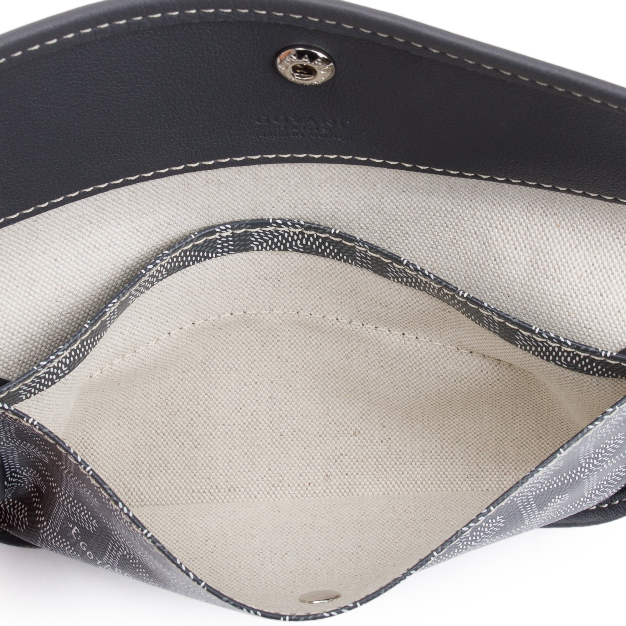 Goyard Grey Goyardine Saint Louis Tote PM w/ Pouch