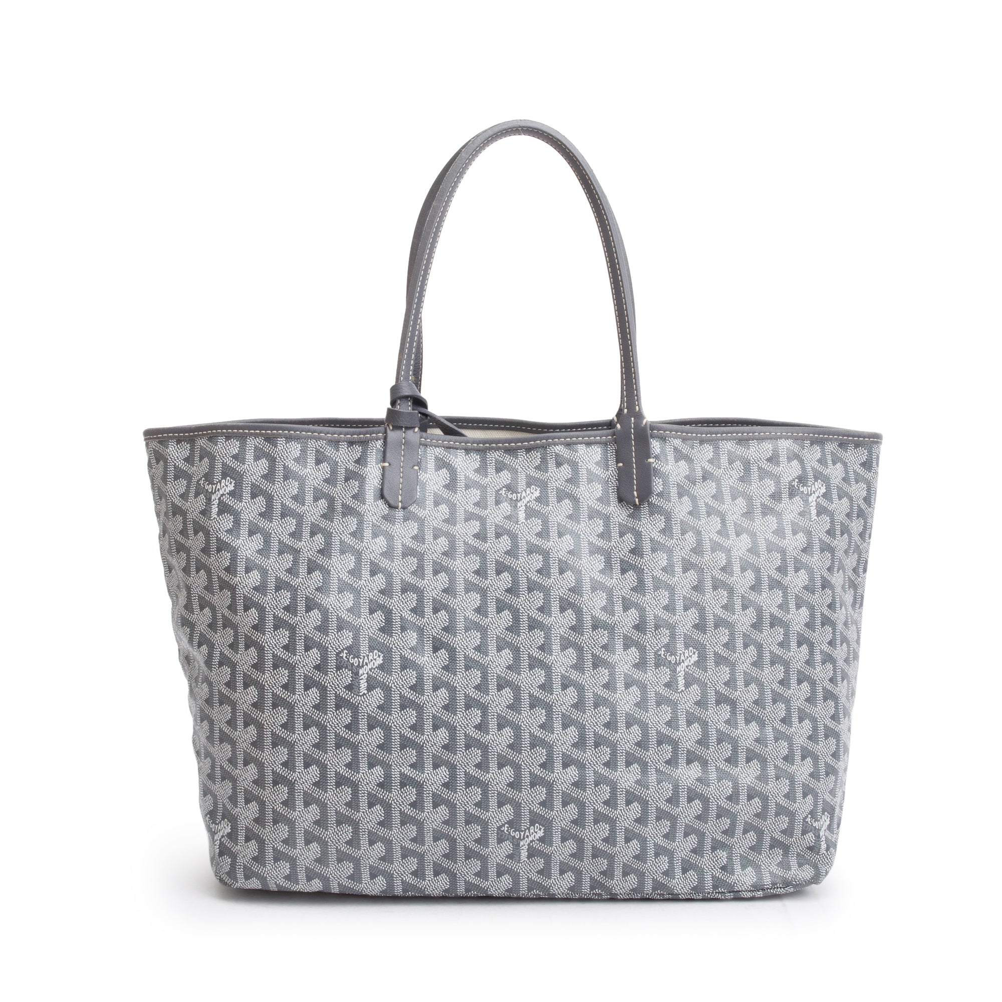 Goyard Grey Monogram Canvas Saint Louis Tote PM w/ Pouch