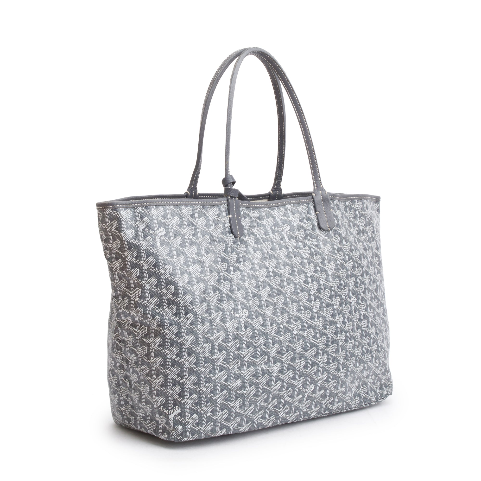 Goyard Grey Monogram Canvas Saint Louis Tote PM w/ Pouch